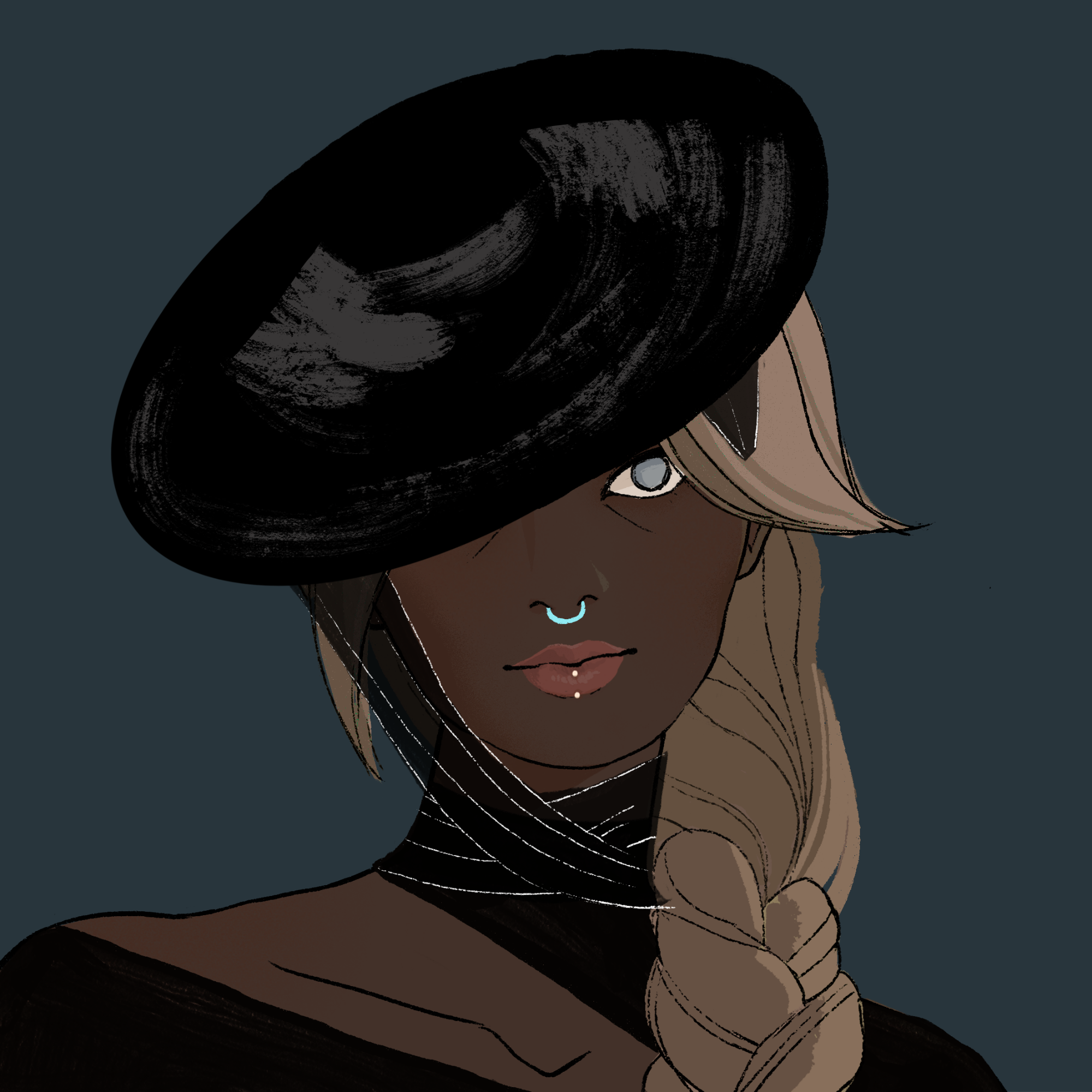 a portrait of Chrysoidine, the solemn river