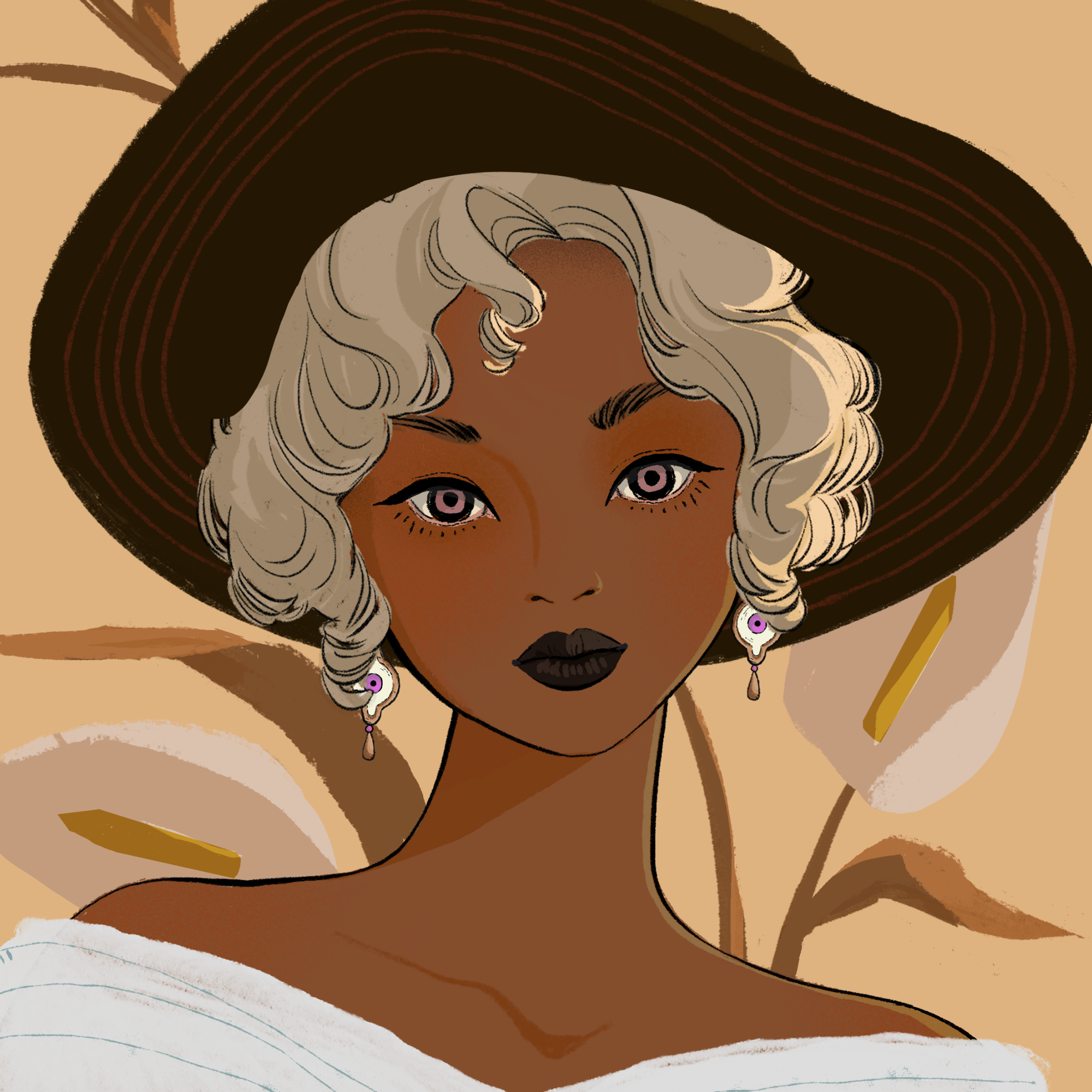 a portrait of Veronica, the divine petal