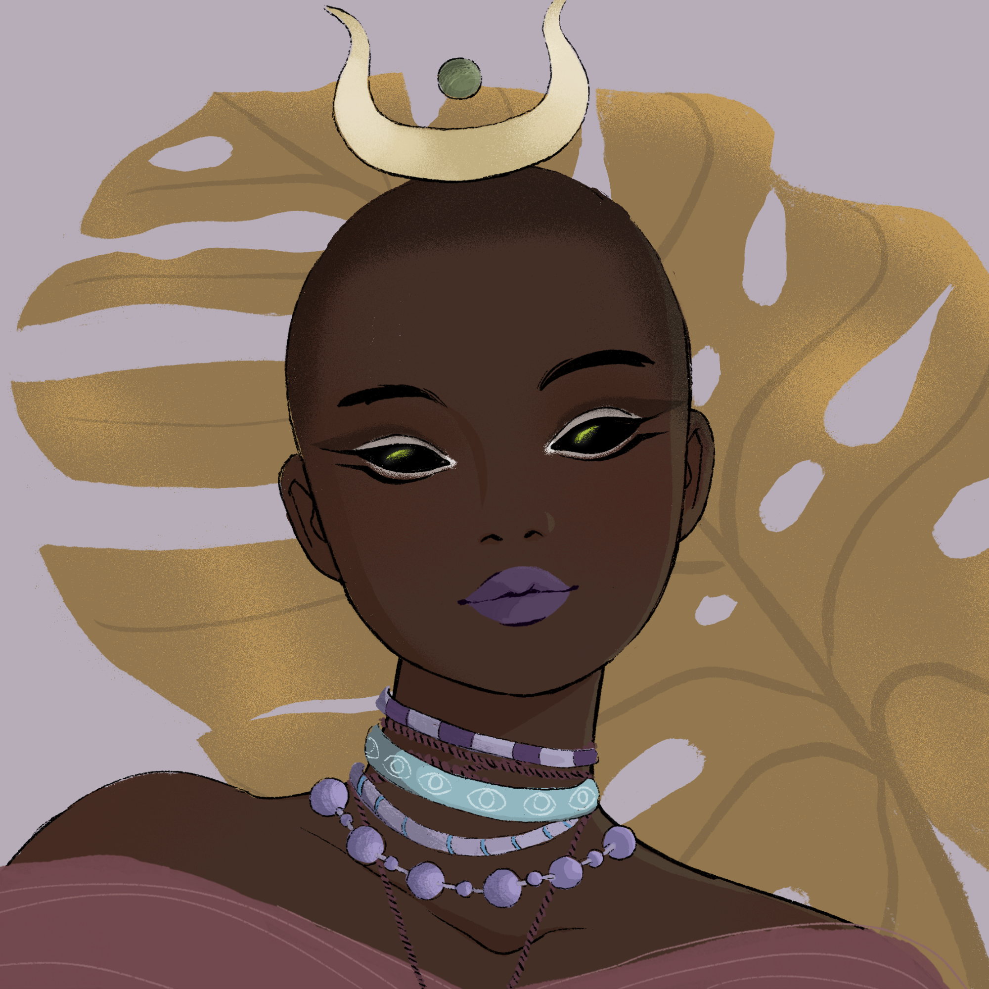 a portrait of Mademoiselle rosemary