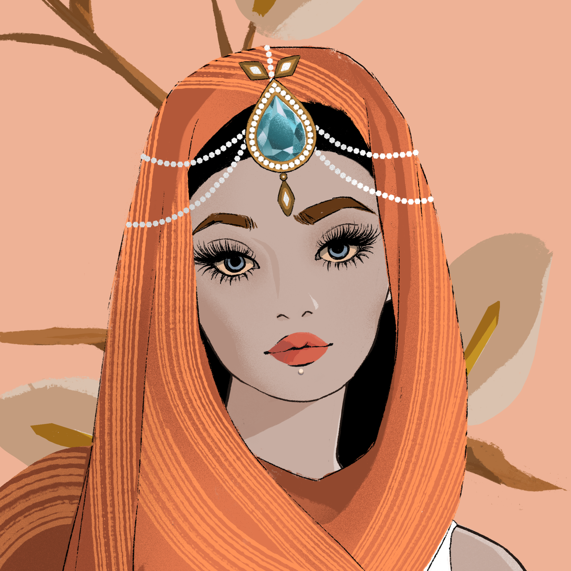 a portrait of Damask the fascinating