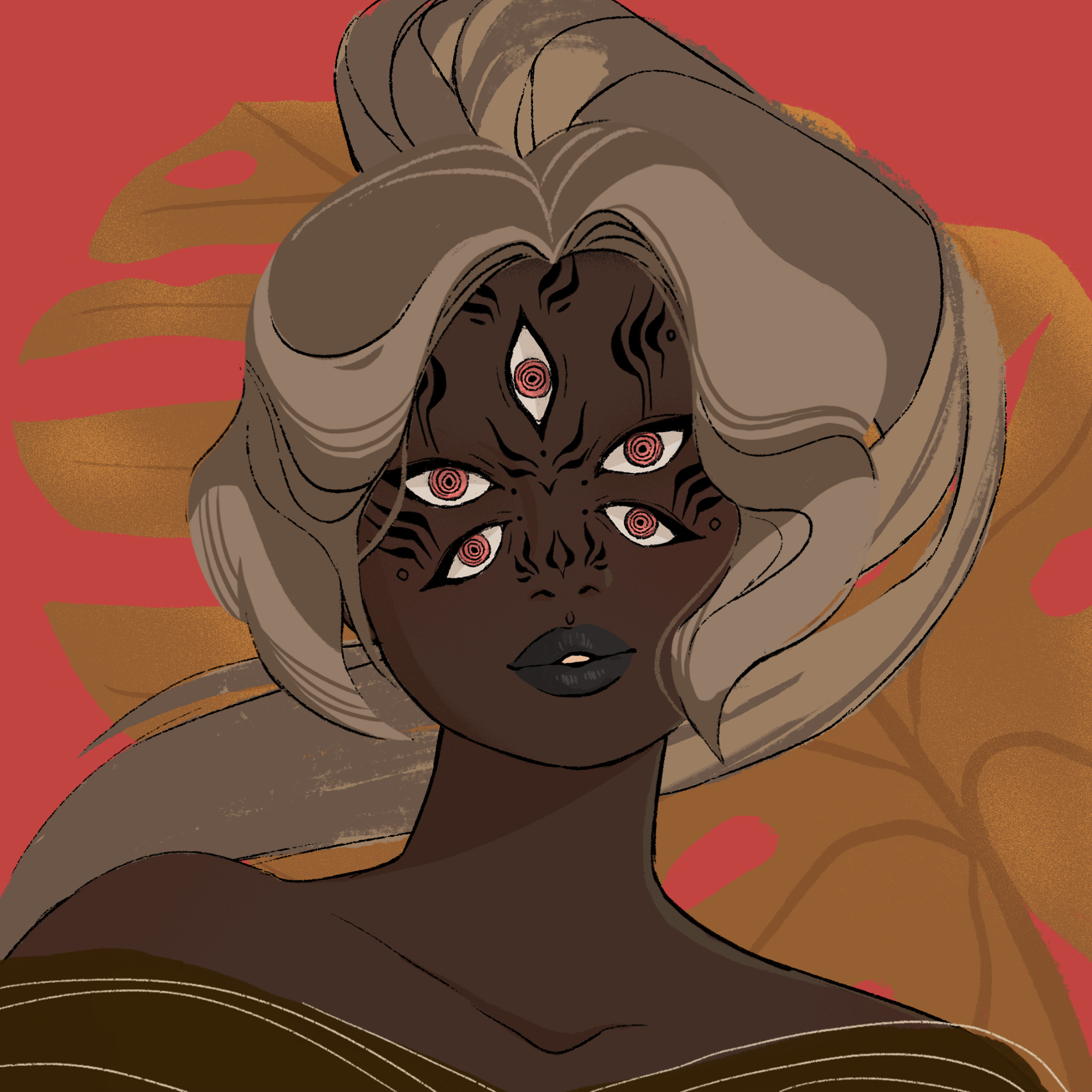 a portrait of Thunderstorm, the intense mayhem