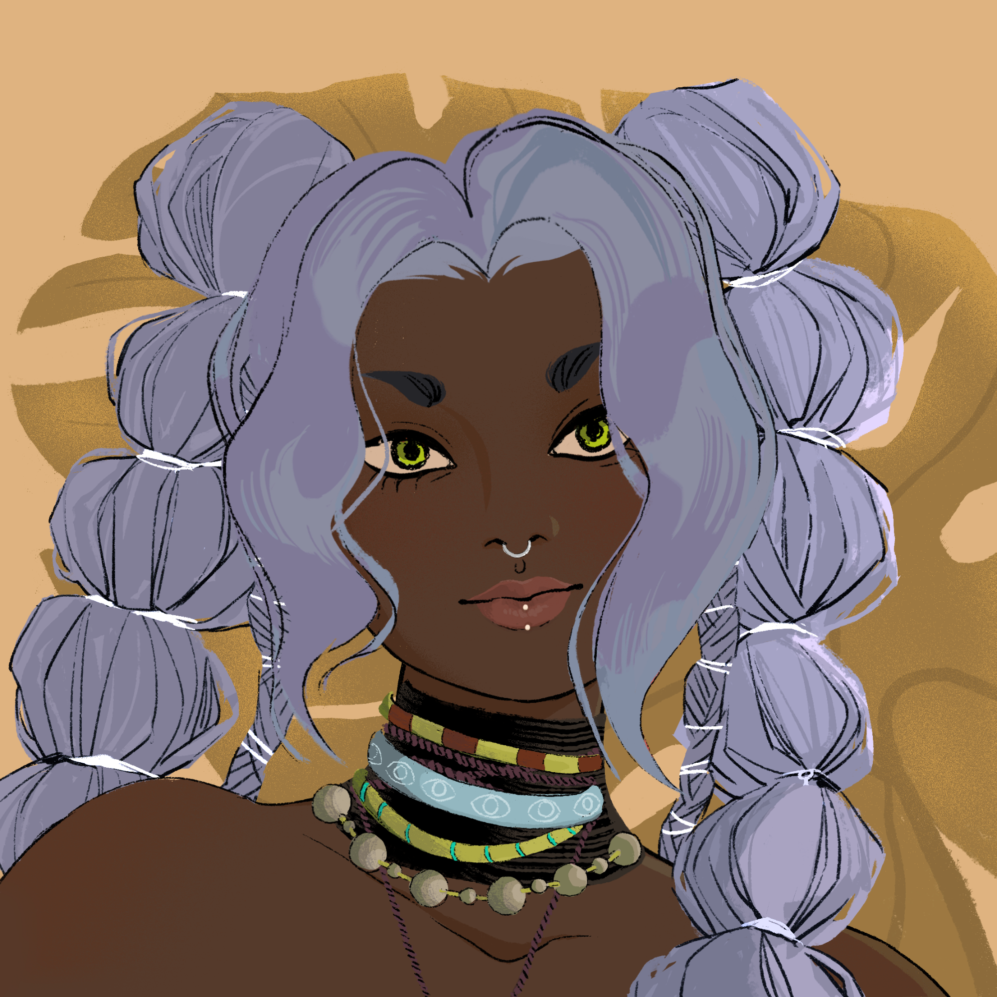 a portrait of Iraya of the woods