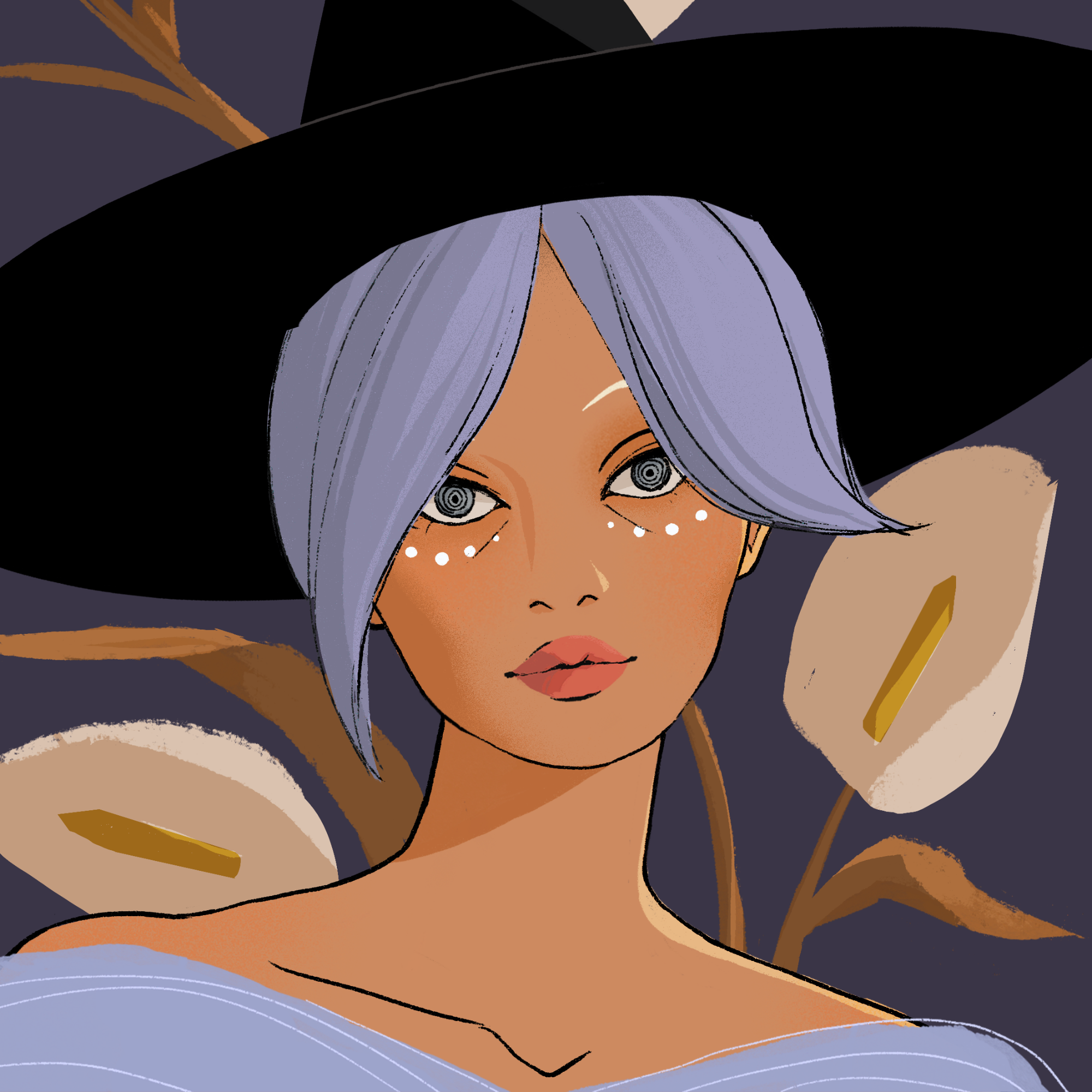 a portrait of Orange the mystic