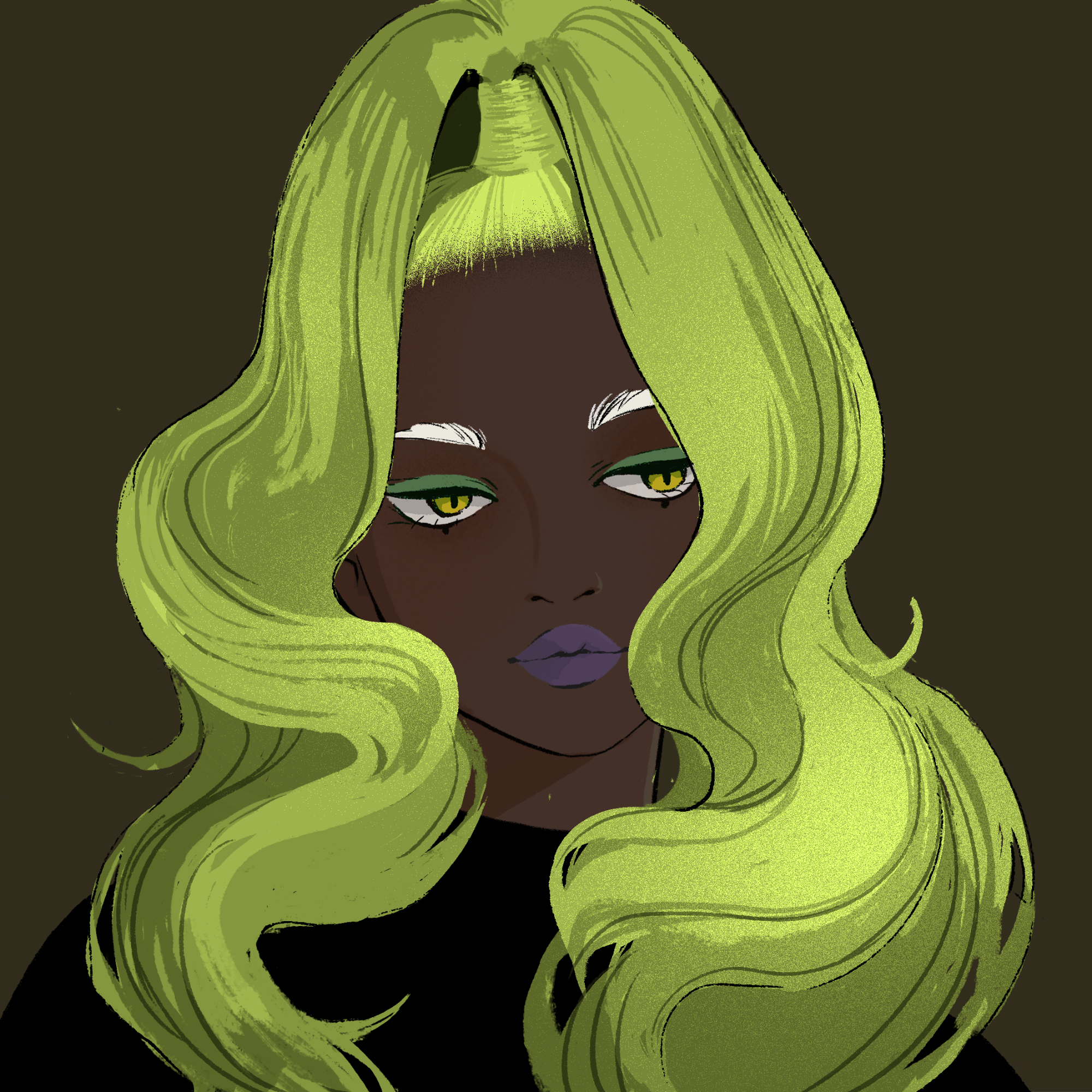 a portrait of Vega, the tactical glow