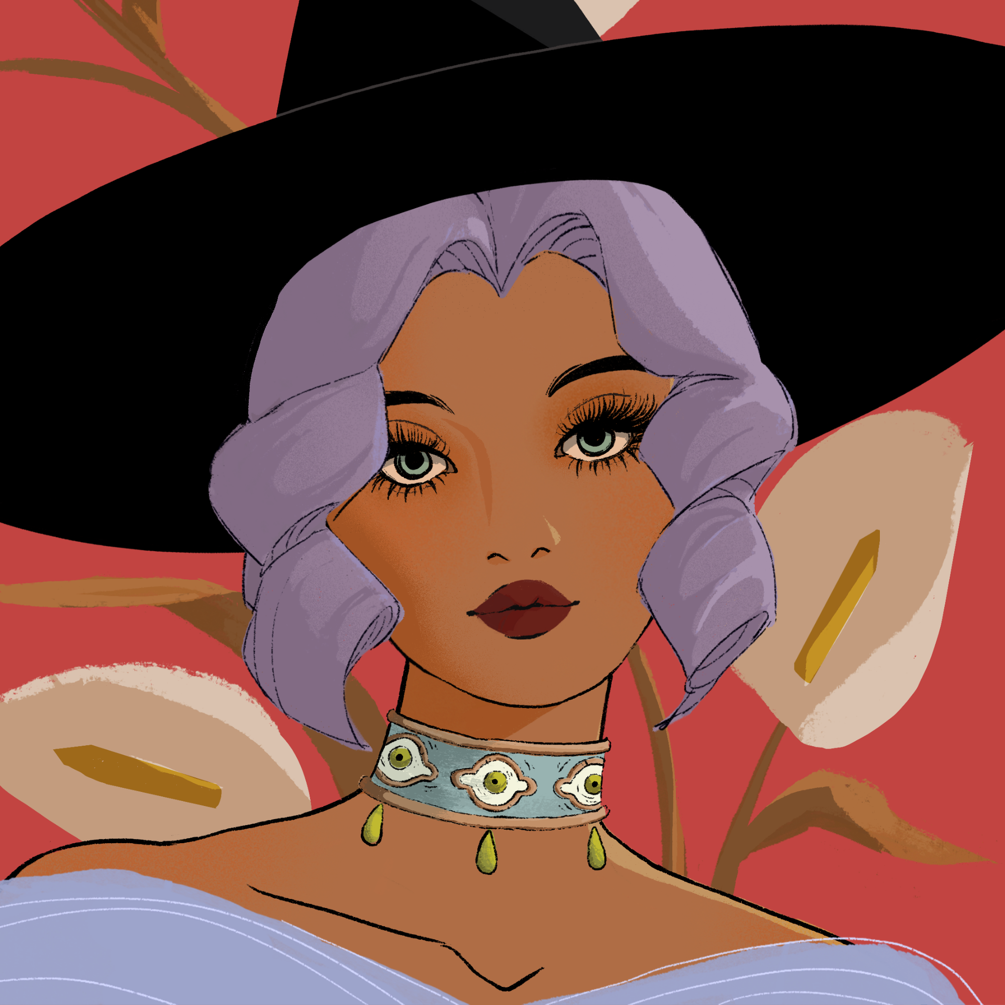 a portrait of Holly, the indistinct snowflake