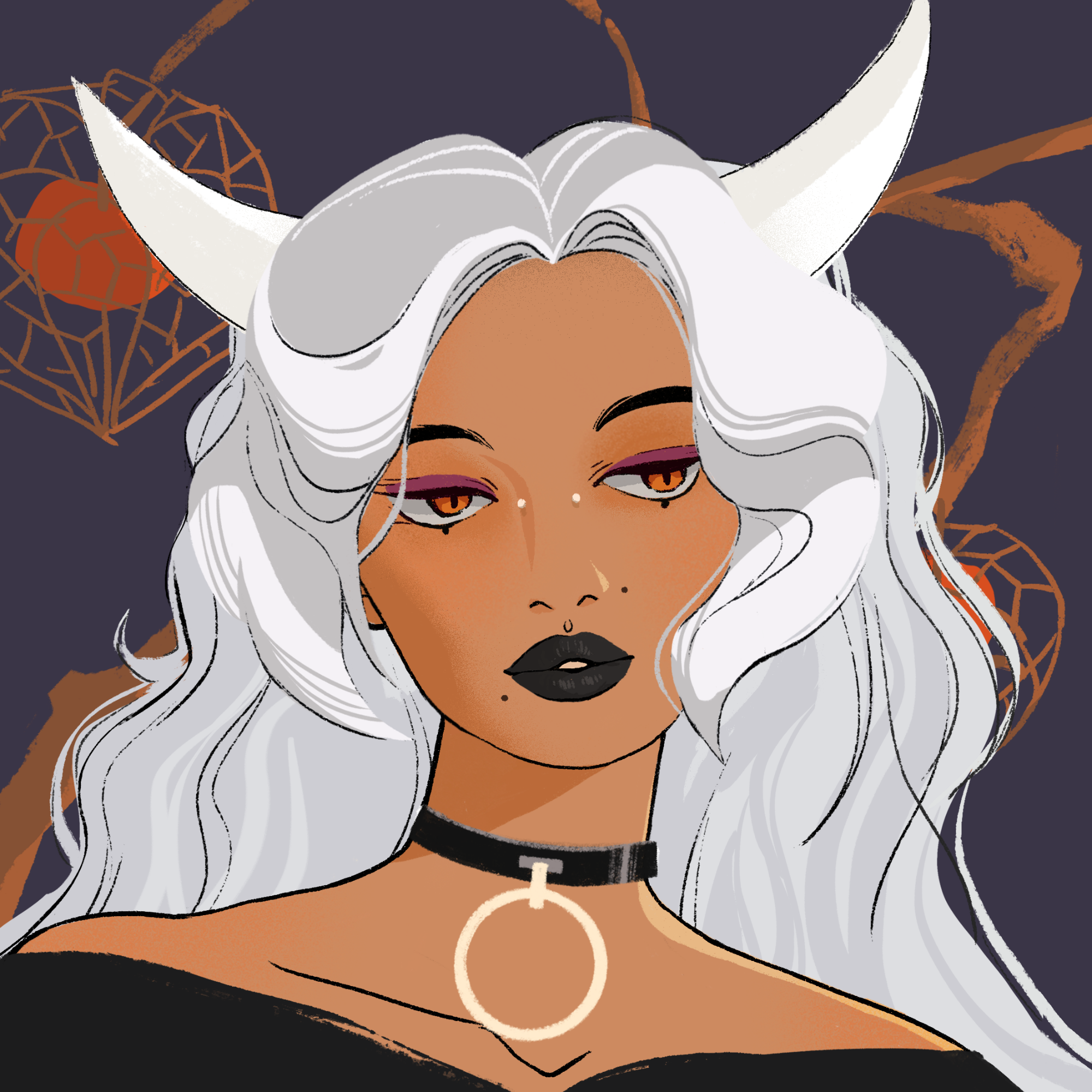 a portrait of Kikai, the hot fire flower