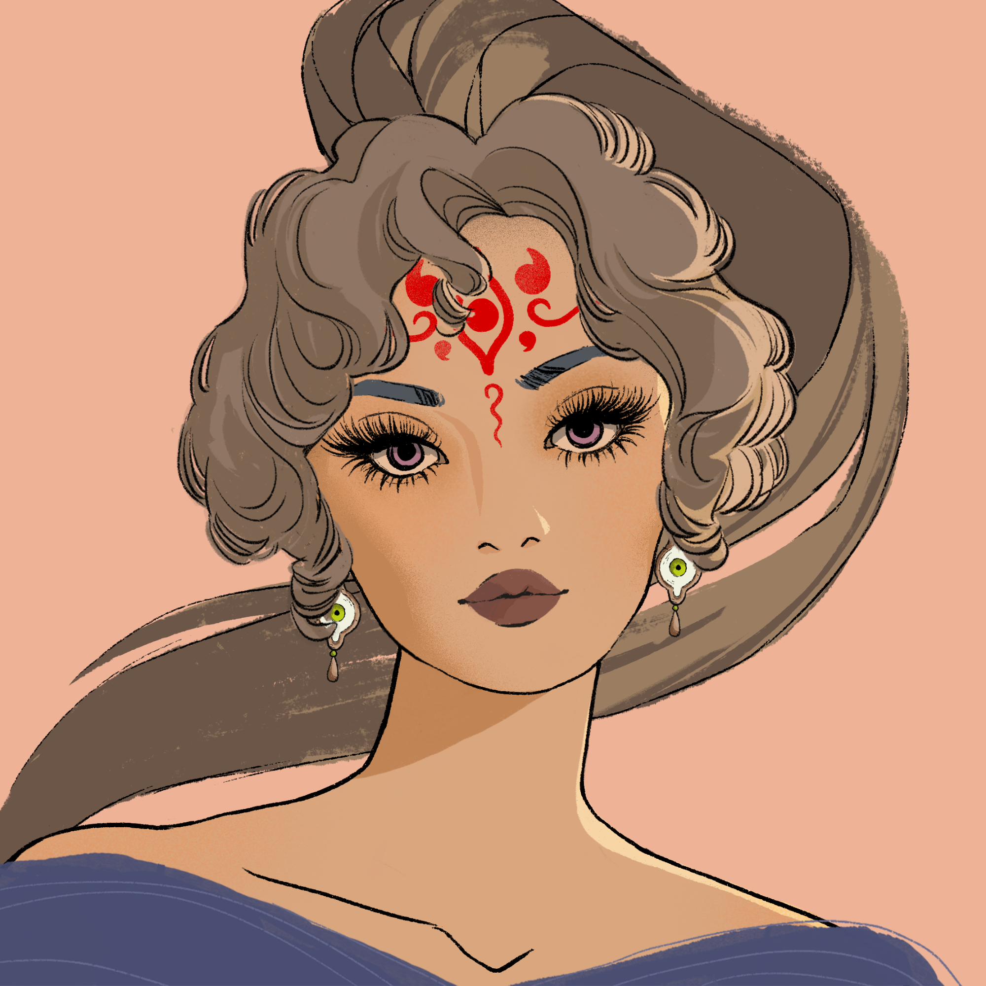 a portrait of Plum, the divine coast
