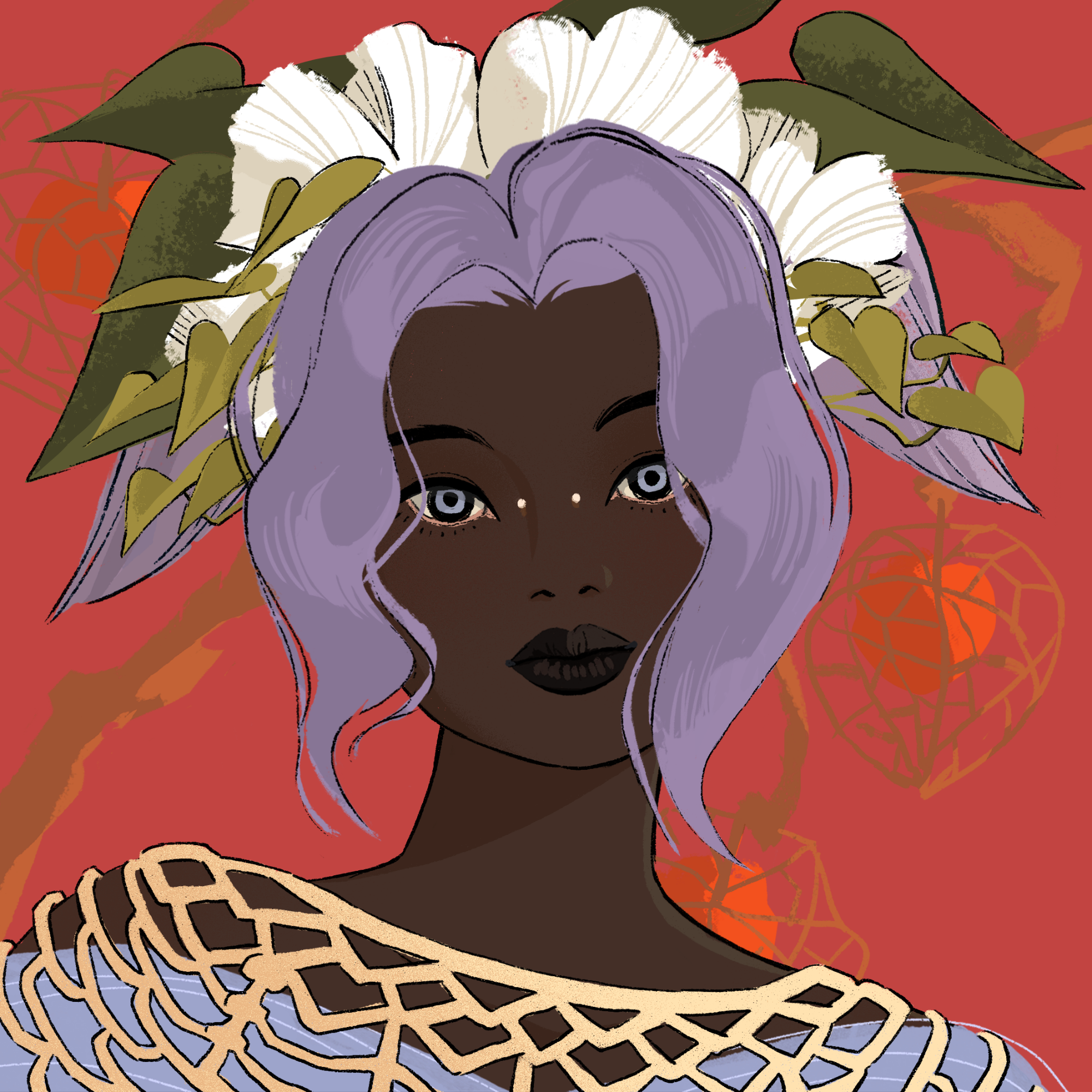 a portrait of Coriander, the merigold bagel