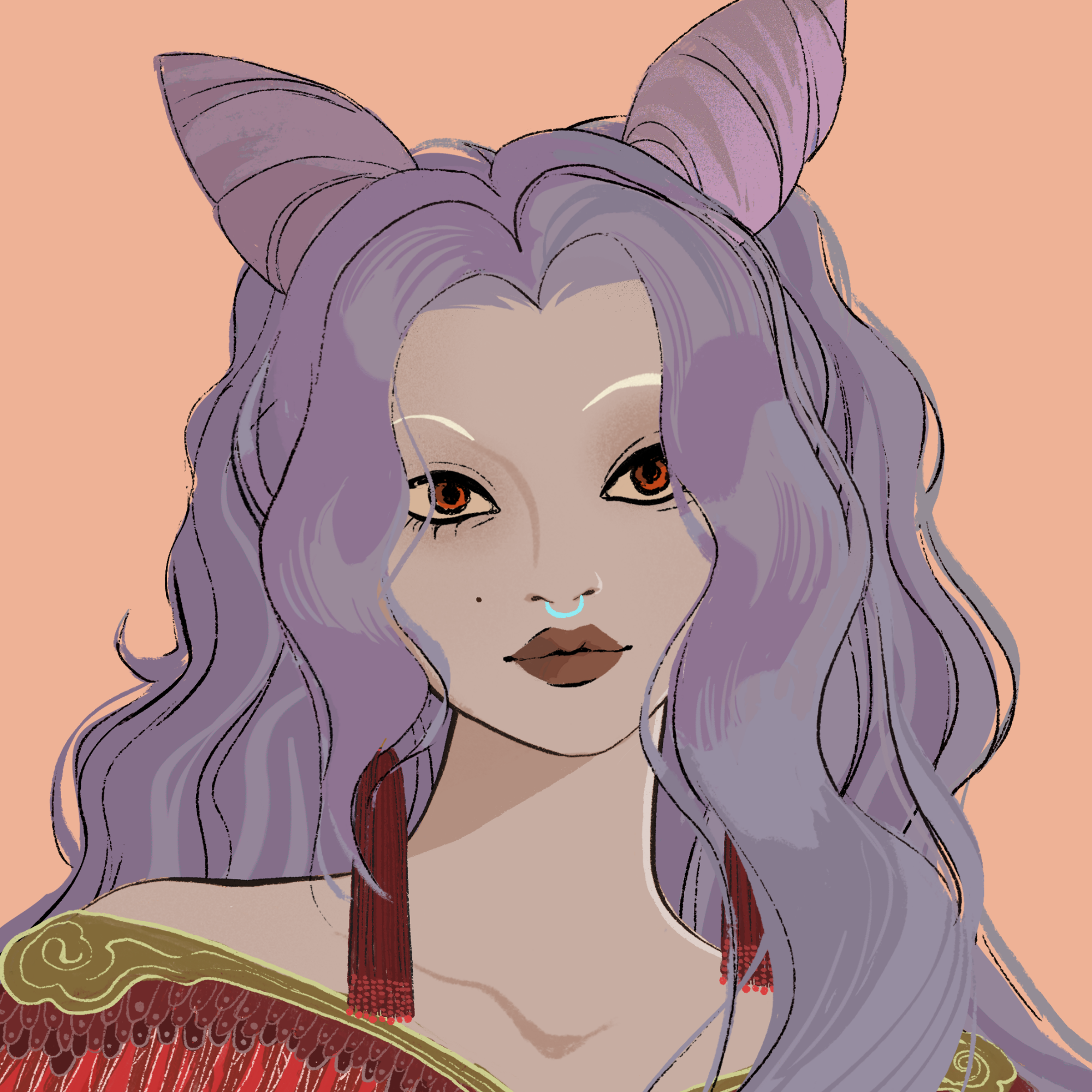 a portrait of Crepe, the bewitching corsage