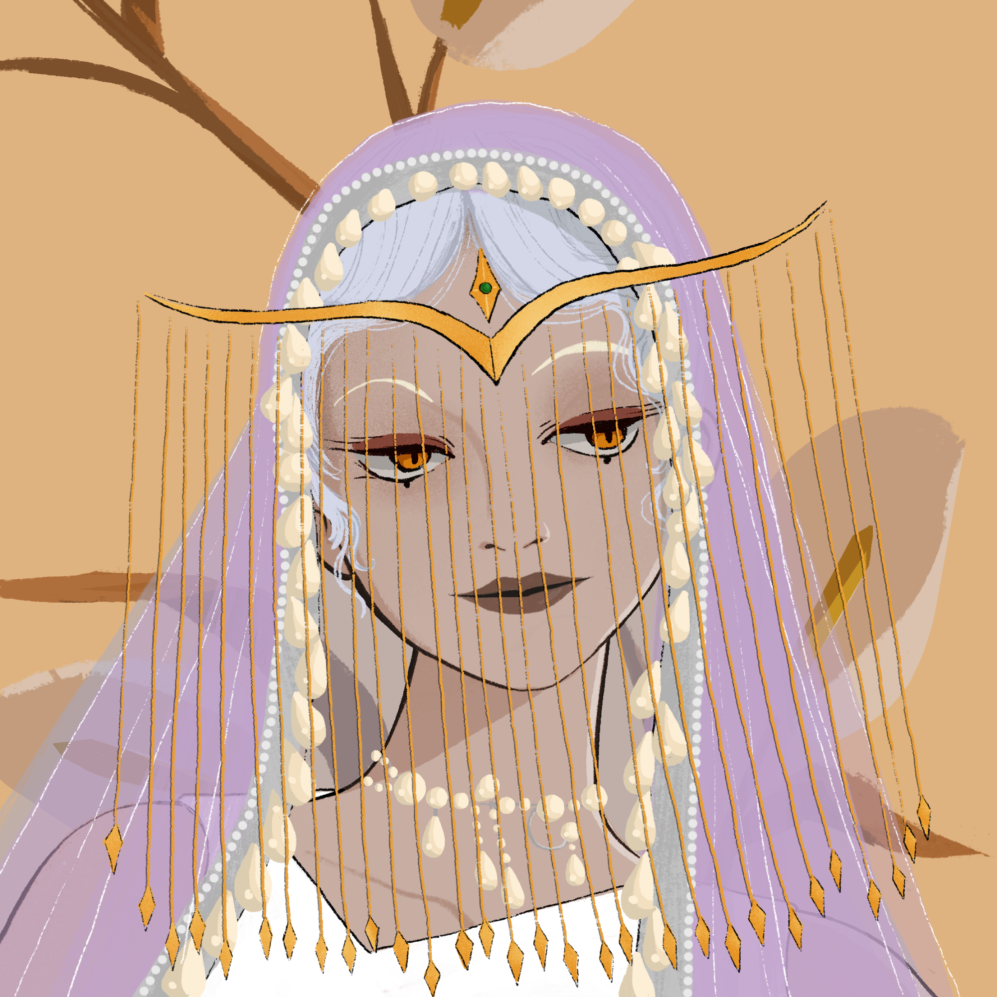 a portrait of Lapis the high profile