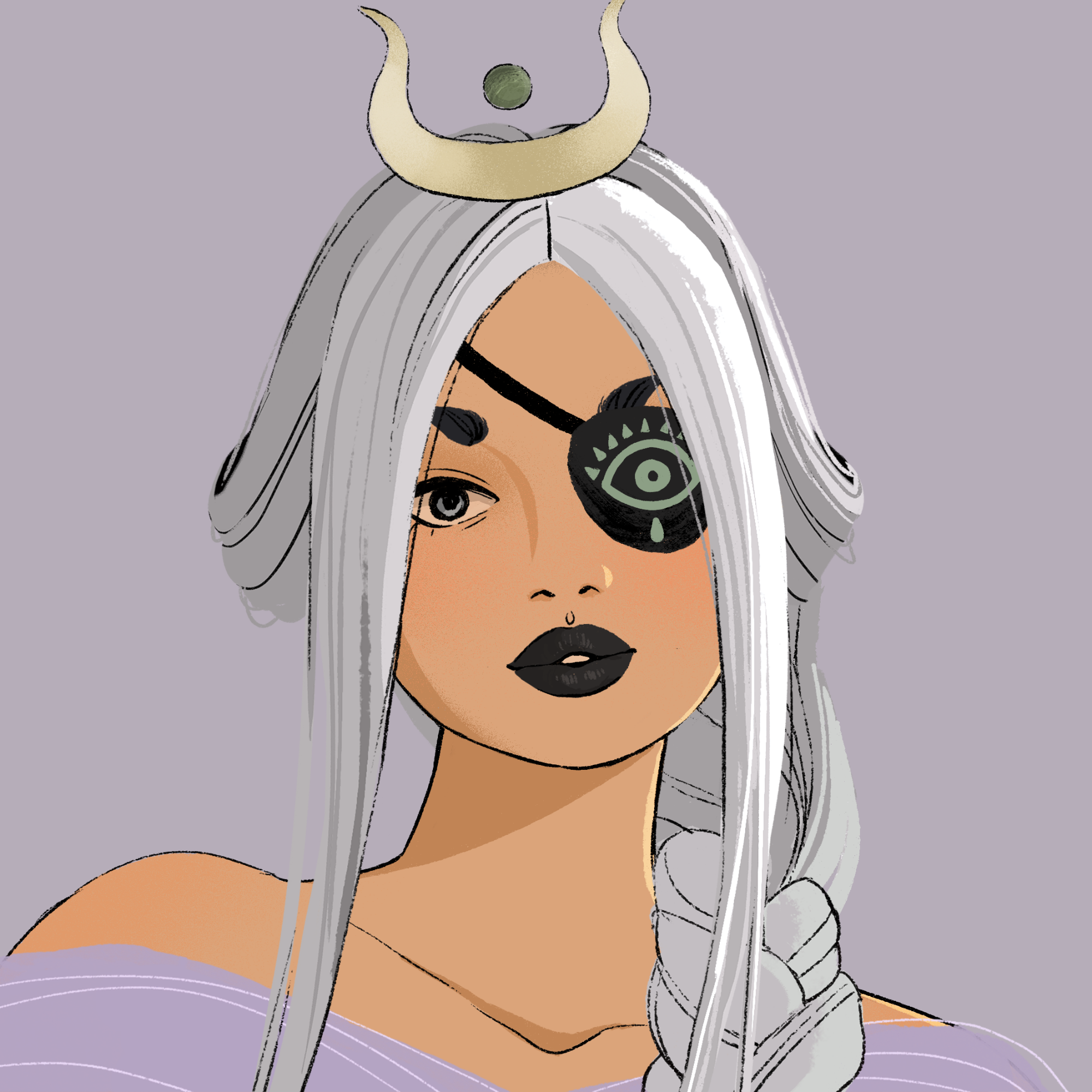 a portrait of Peach of the wastes