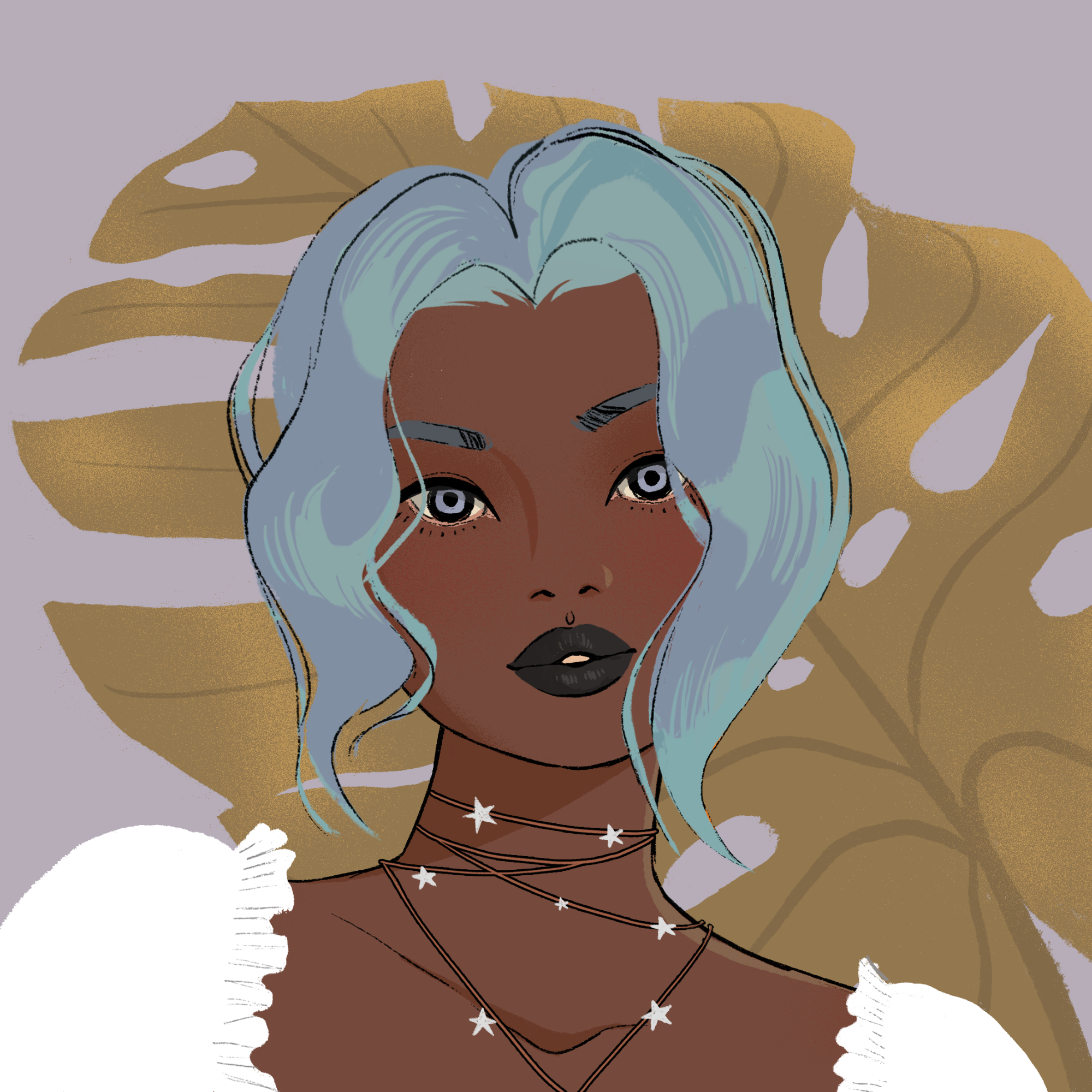 a portrait of Rhubarb, the hazel cupcake