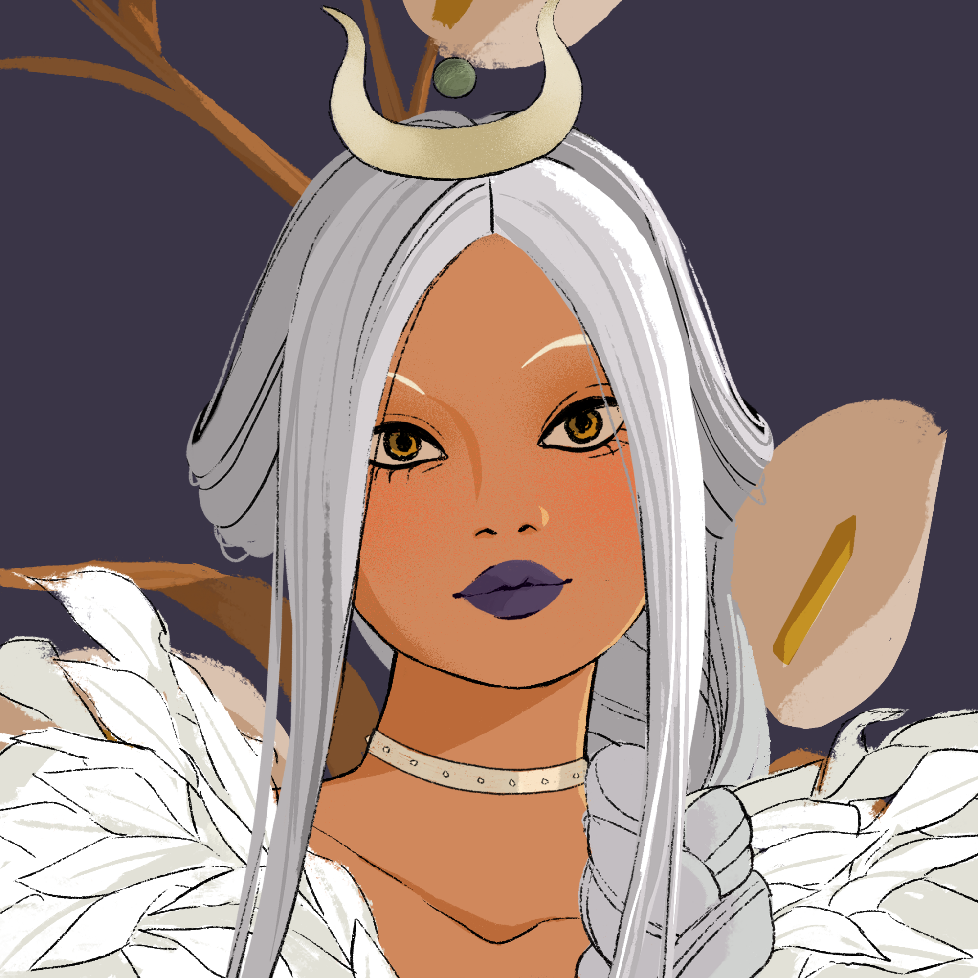 a portrait of Madam braid