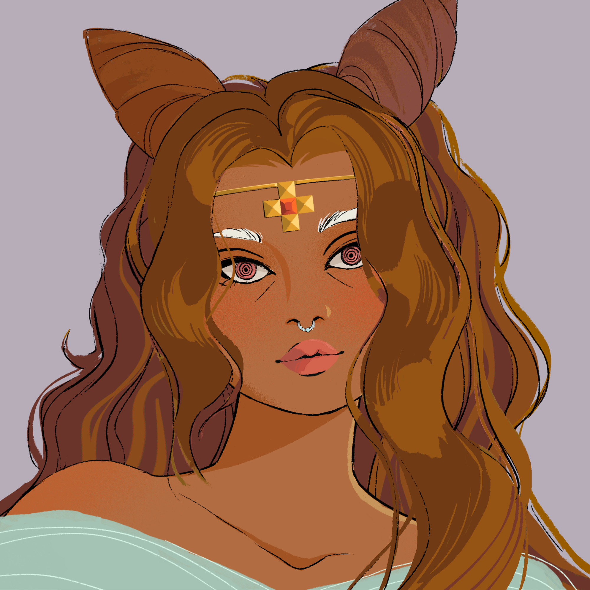 a portrait of Emerald of the tower