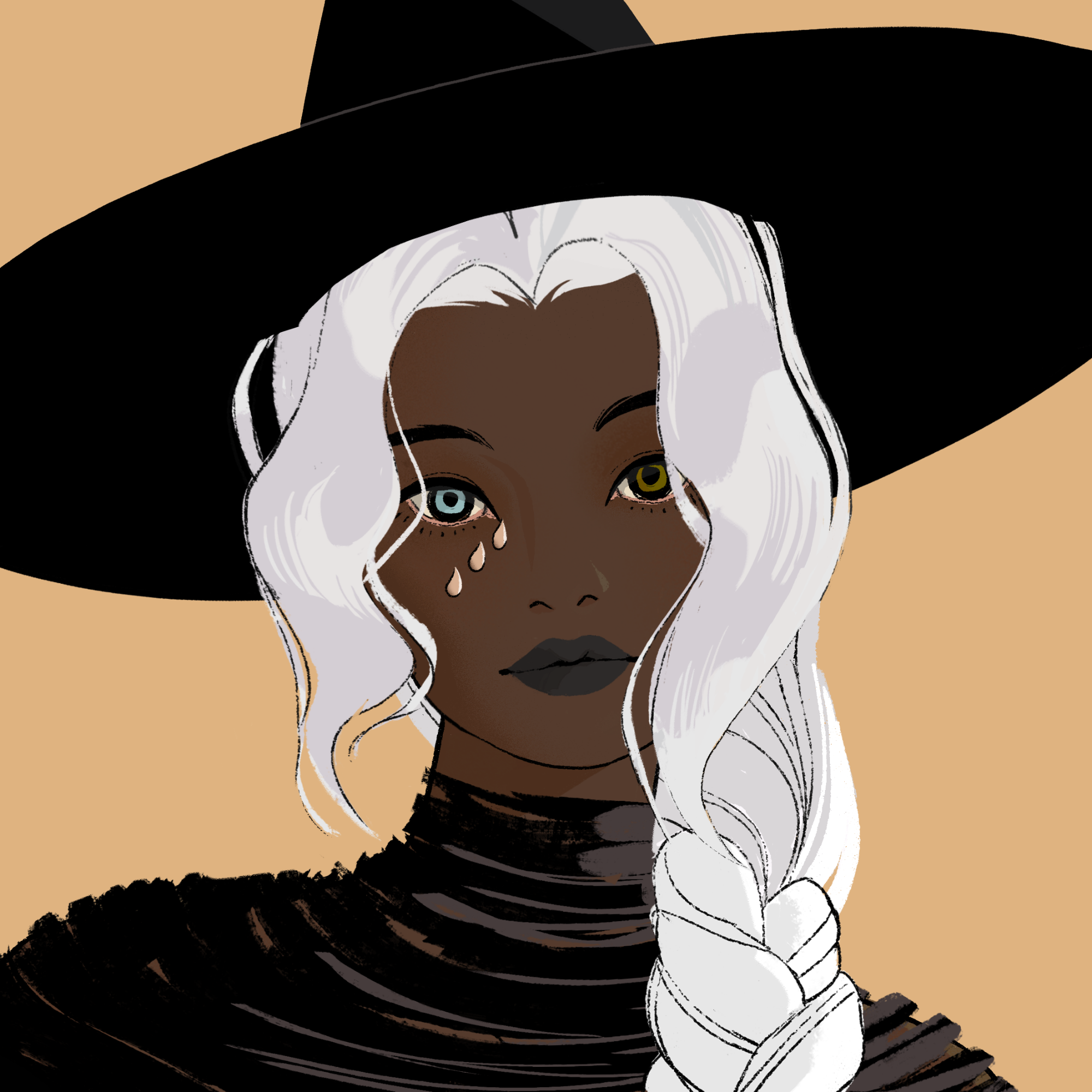 a portrait of Bandai, the intense floe