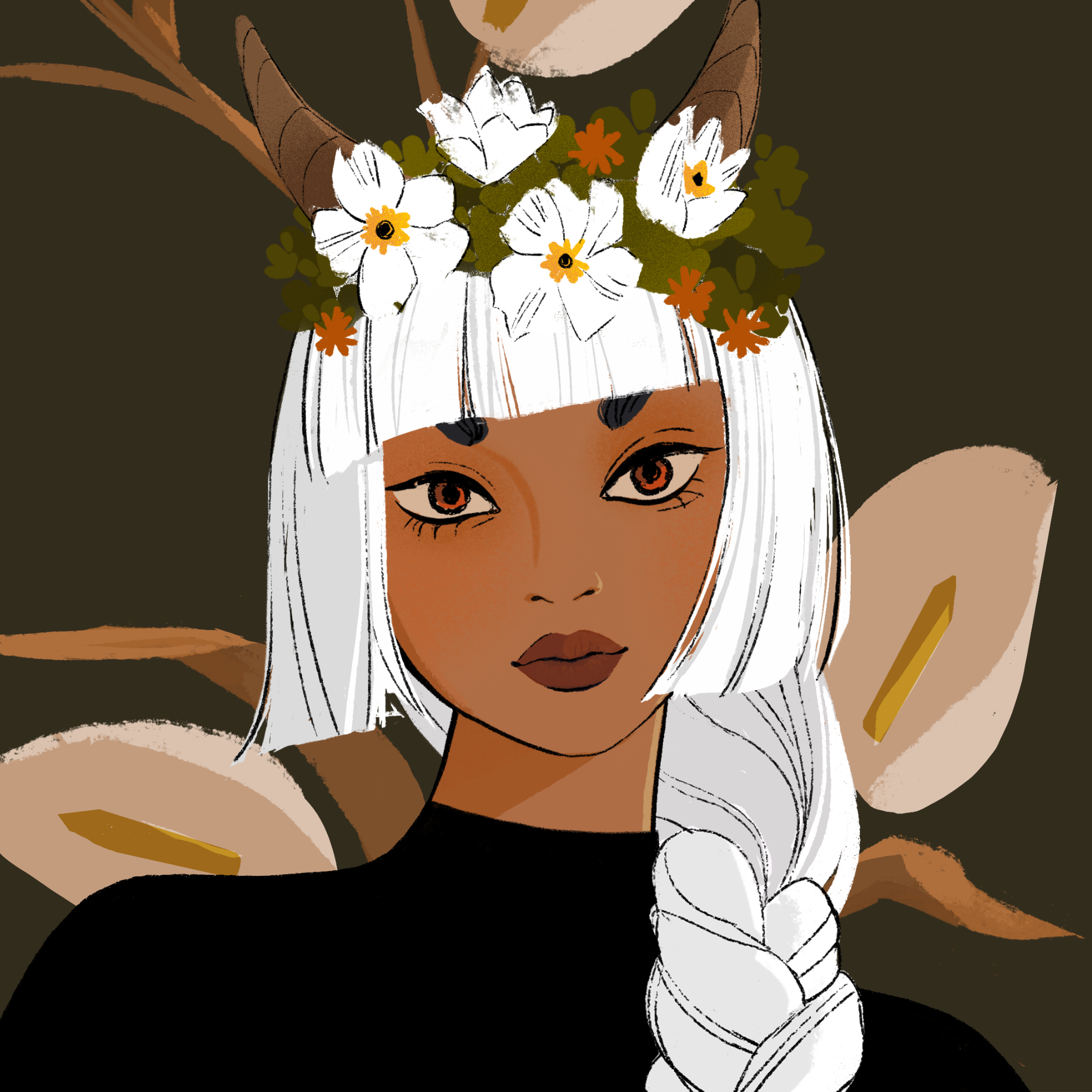 a portrait of Fennel of the wilds