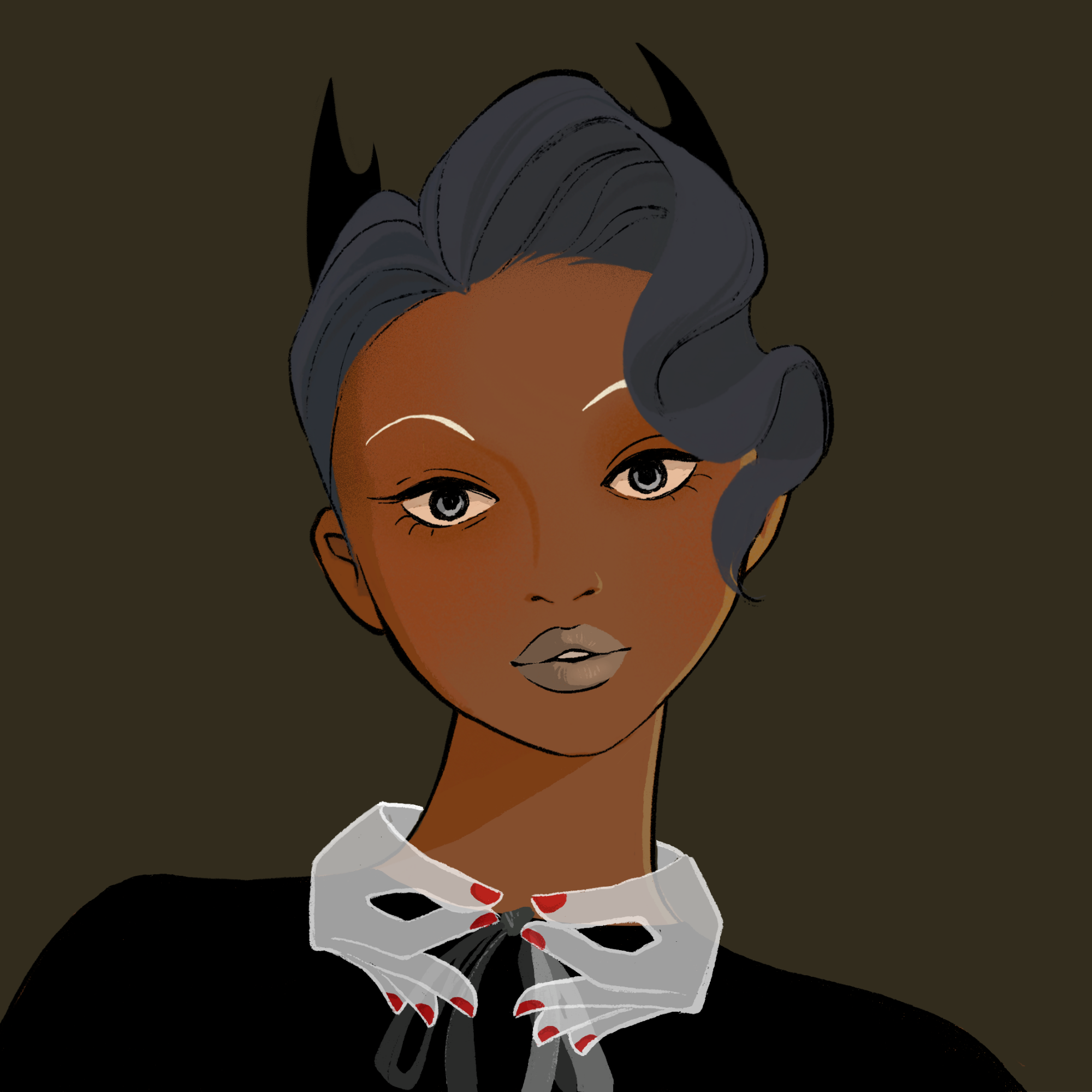 a portrait of Cathode of the hallowed halls