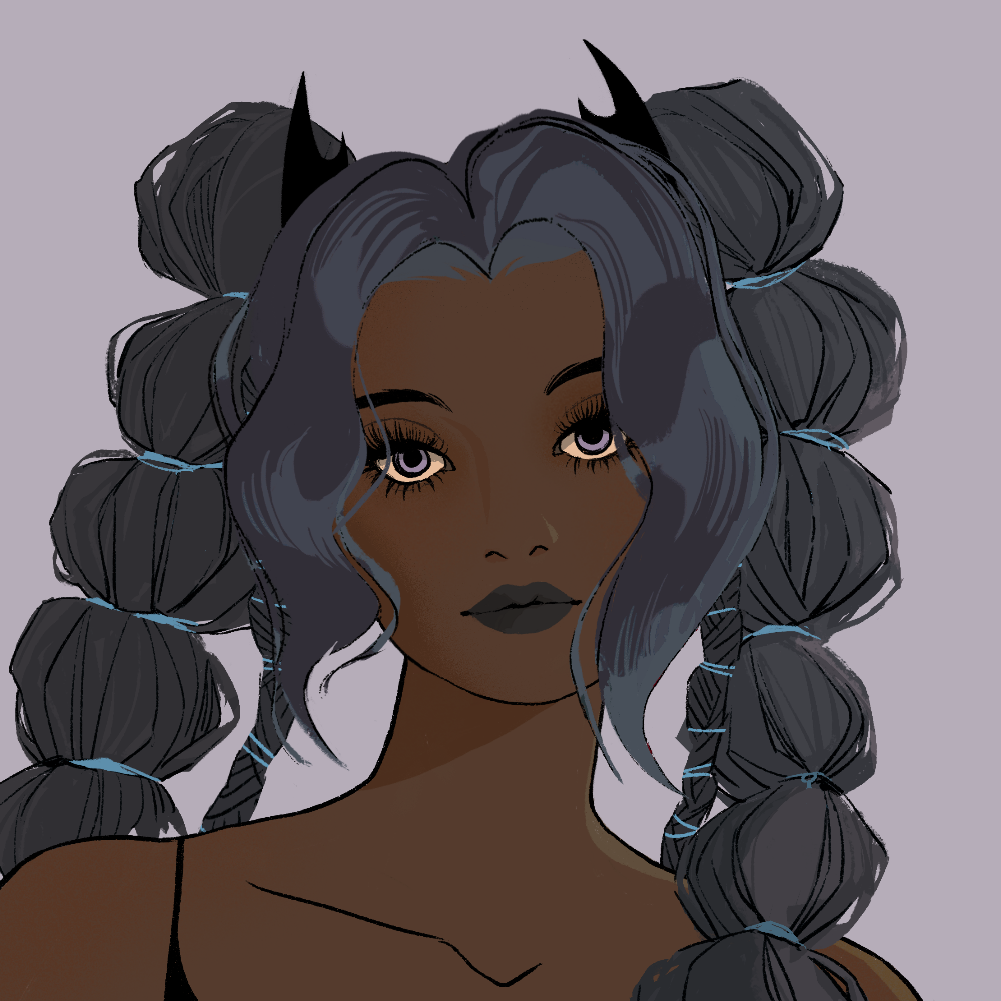 a portrait of Aspen, the blasphemous basilisk