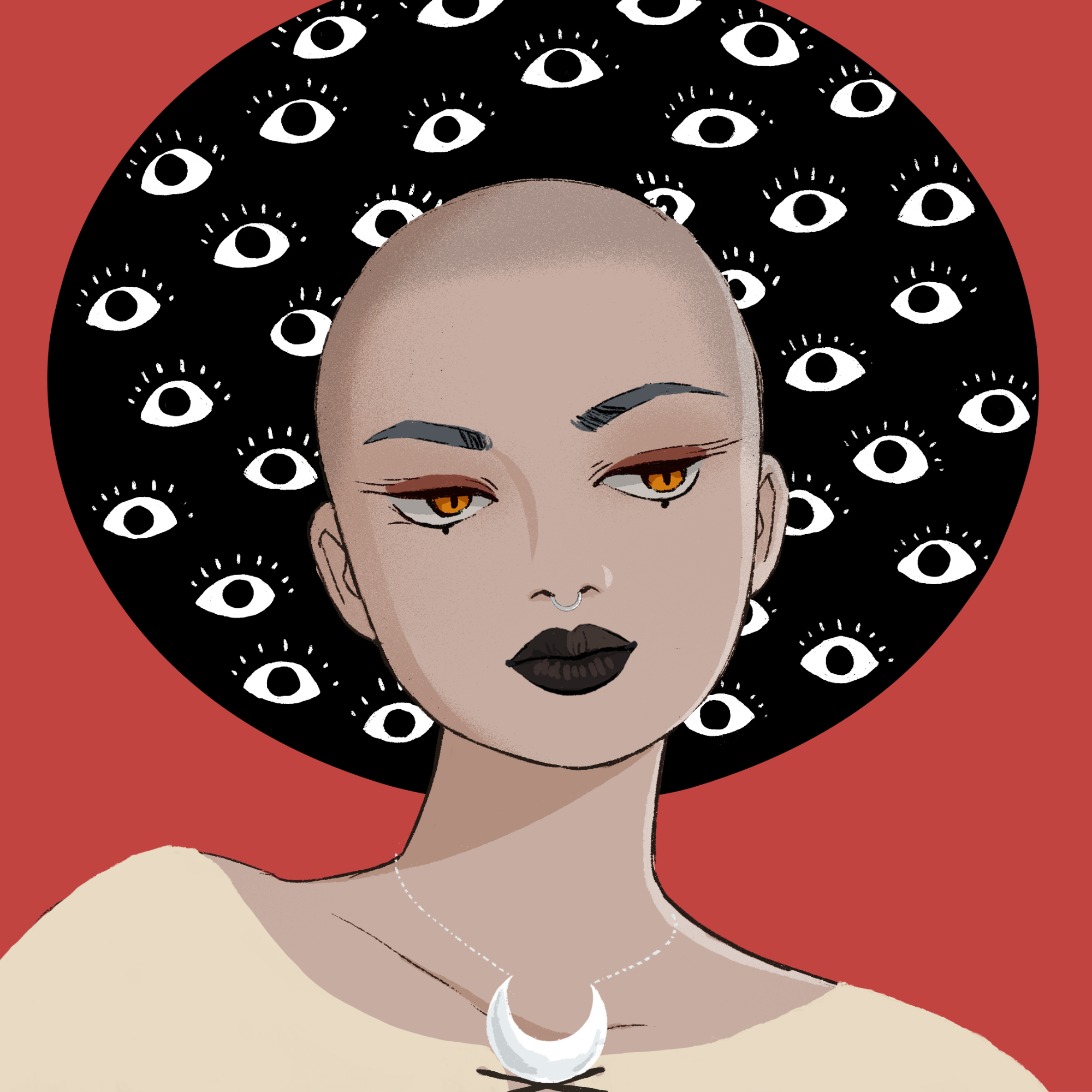 a portrait of Granny yam