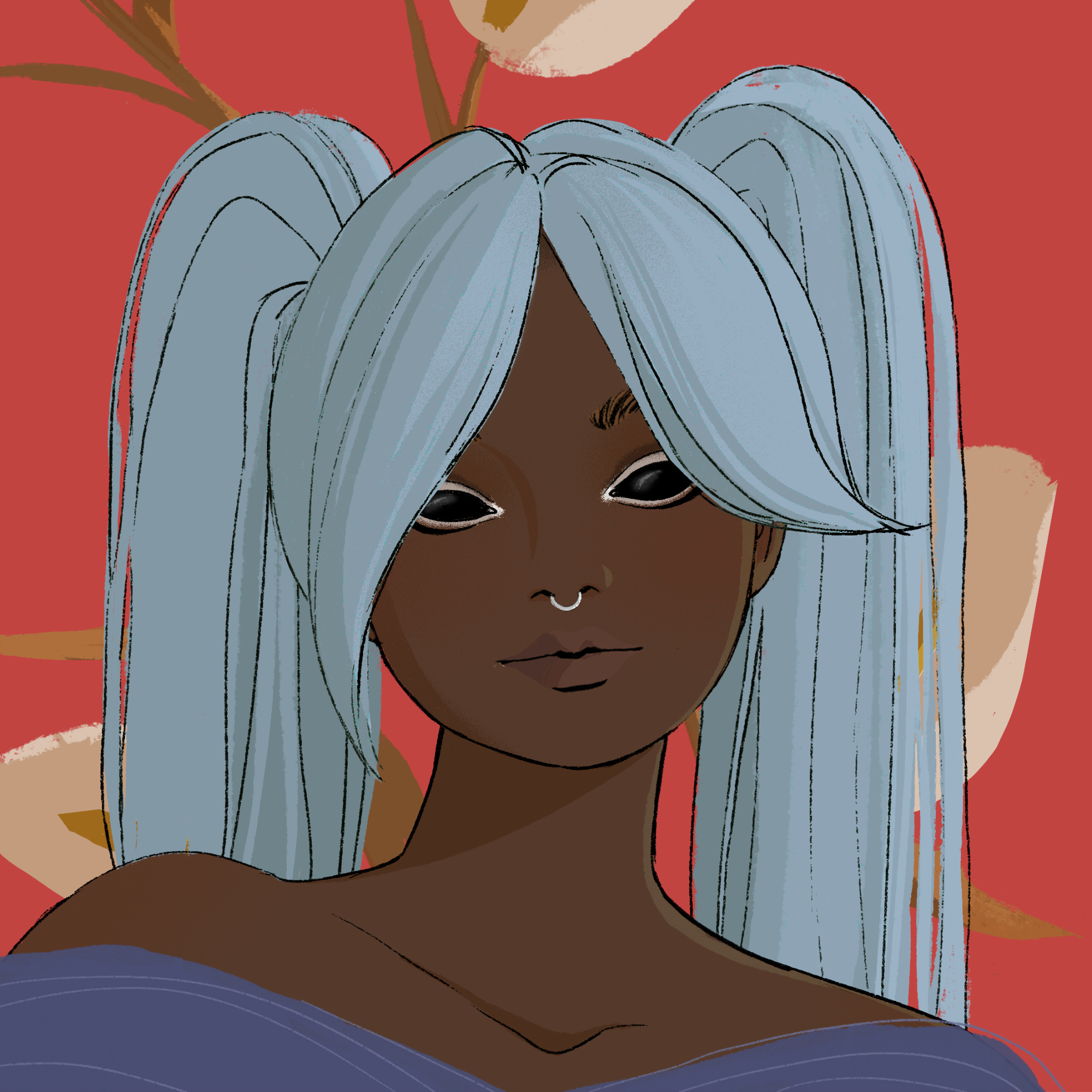 a portrait of Fleur, the clear eclipse