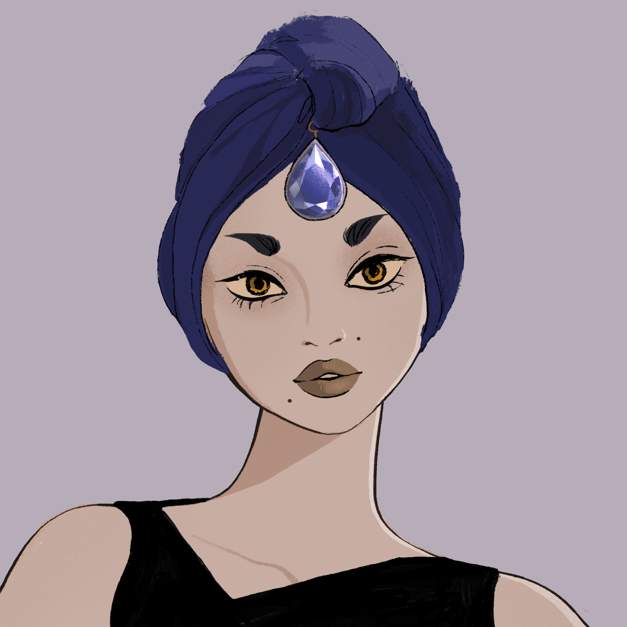 a portrait of Mademoiselle chiffon