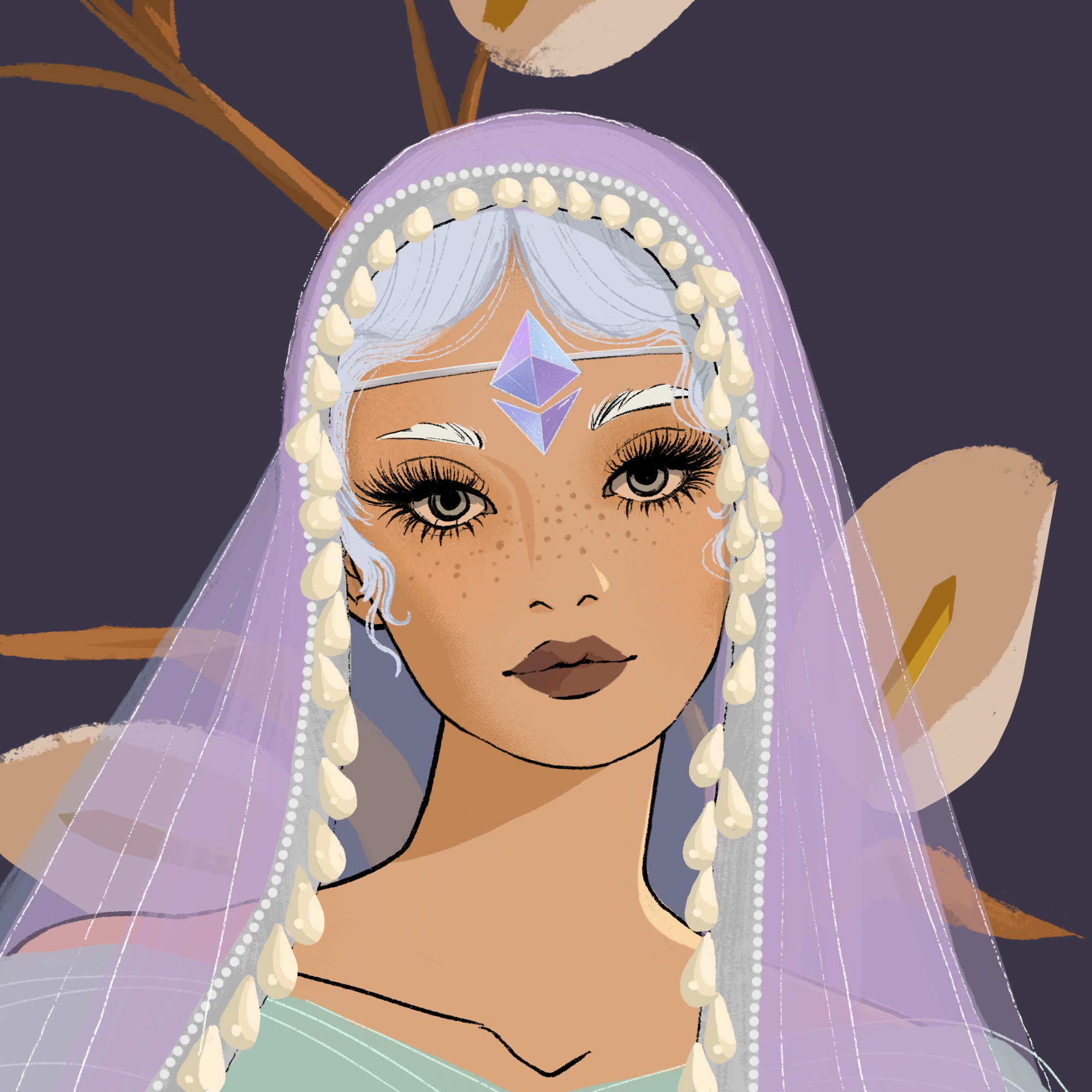 a portrait of Rose, the bewitching throne