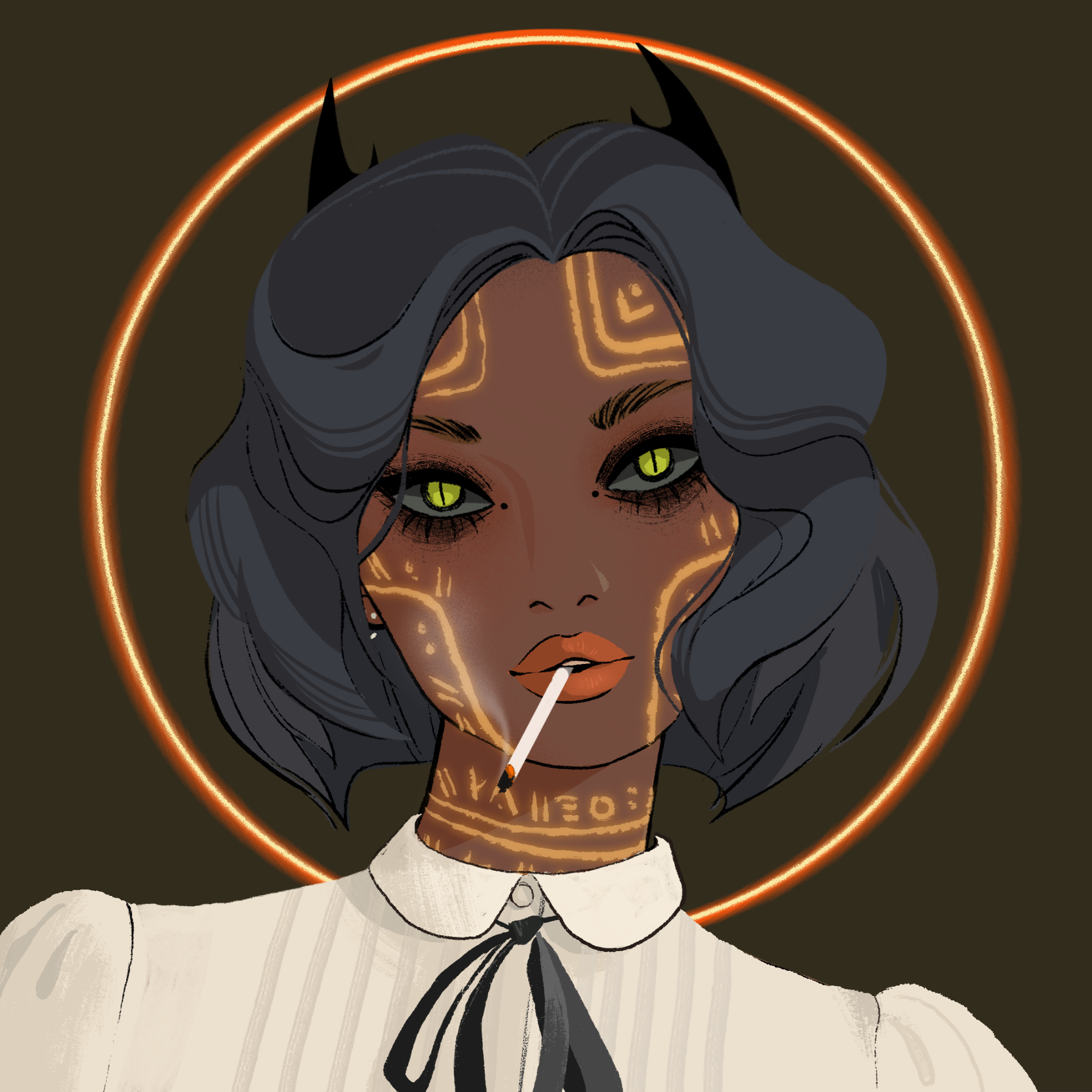 a portrait of Serpens the canny