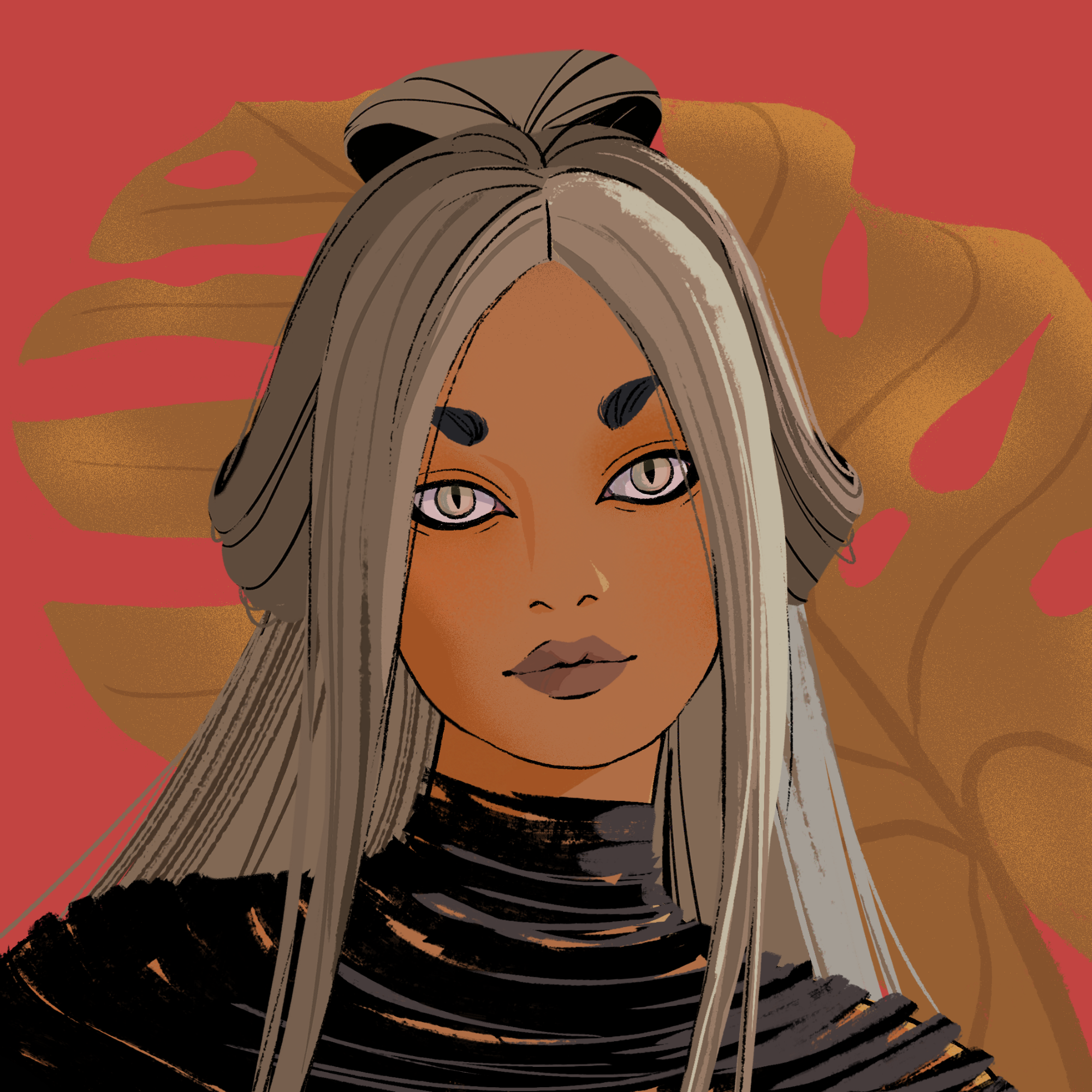 a portrait of Mademoiselle amaryllis