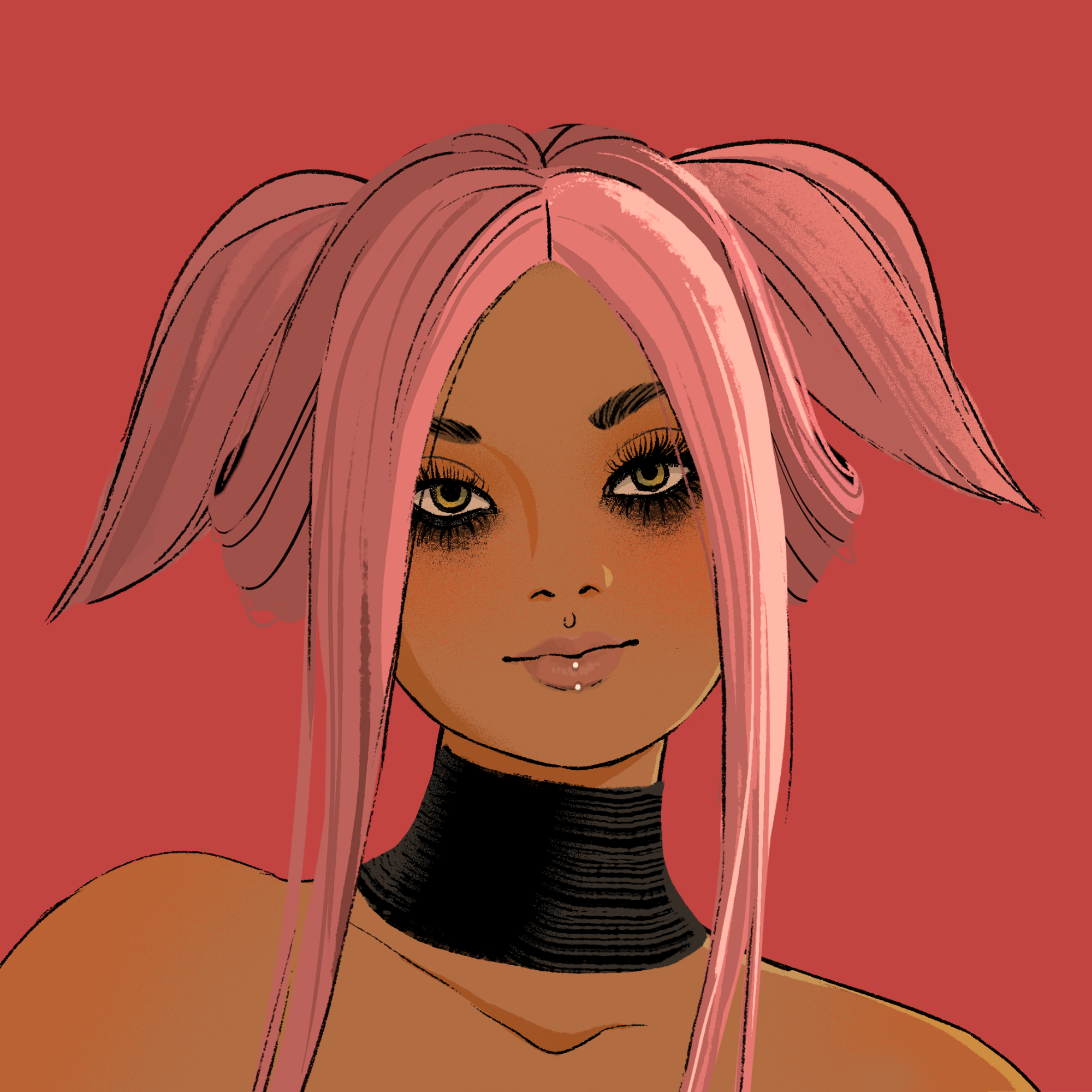 a portrait of Muria, the shiny gale