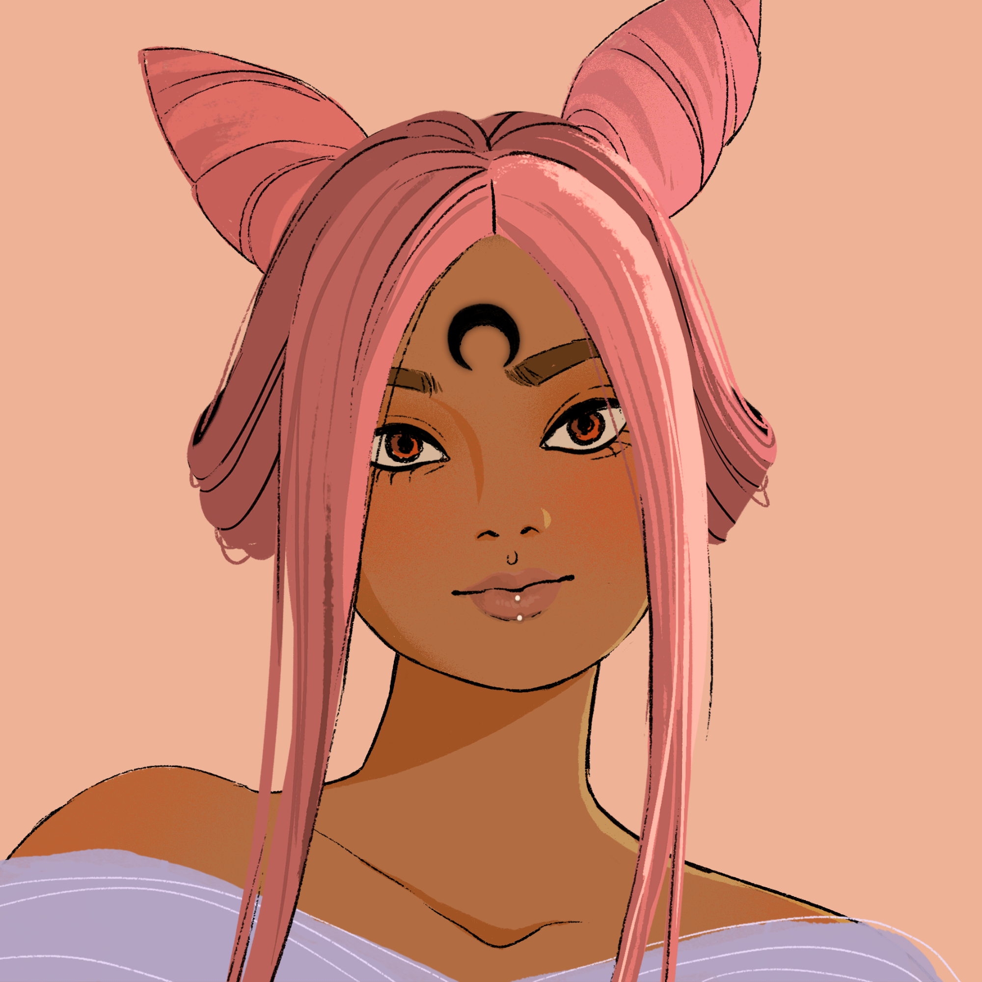 a portrait of Mallow, the olive bottle