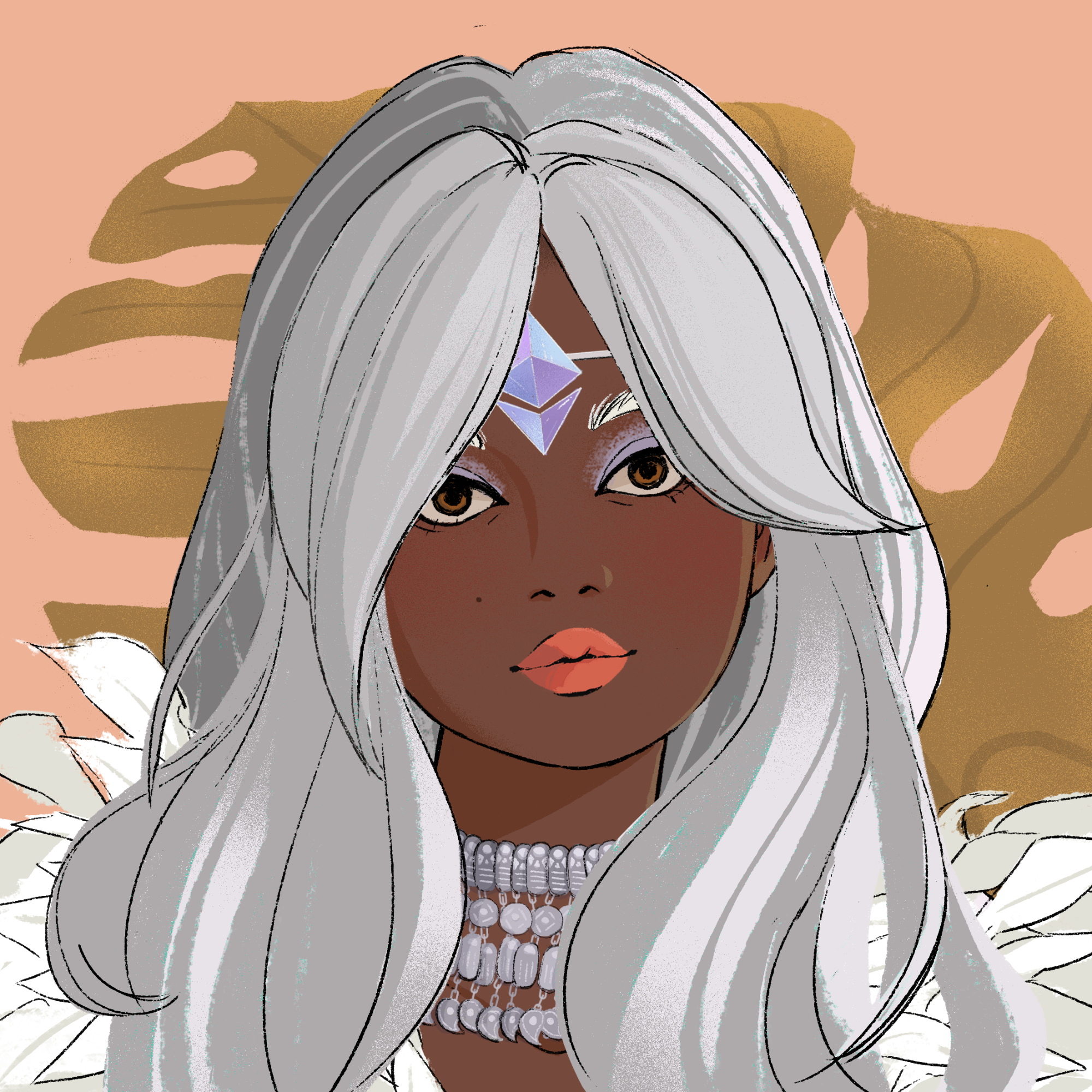 a portrait of Topaz the dazzling