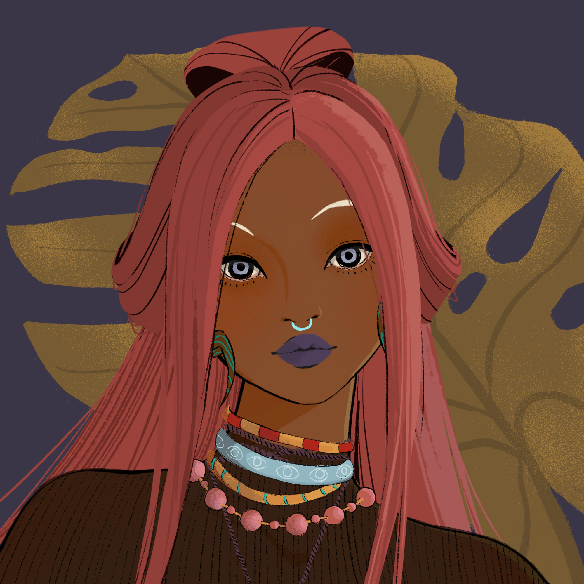 a portrait of Mageik, the petrified cannon