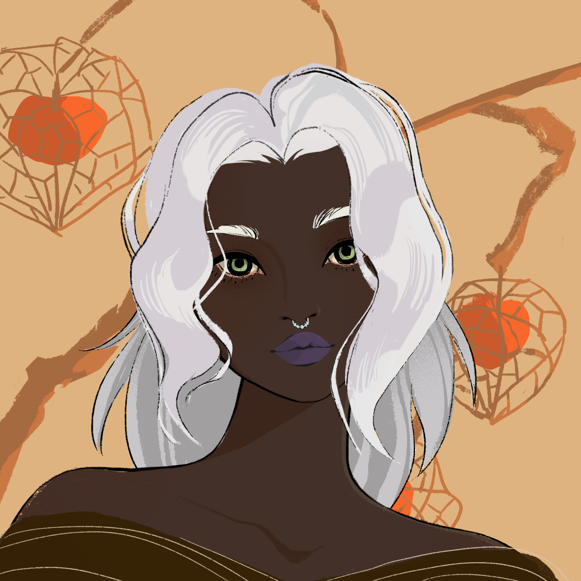 a portrait of Zinnia, the hazel oat