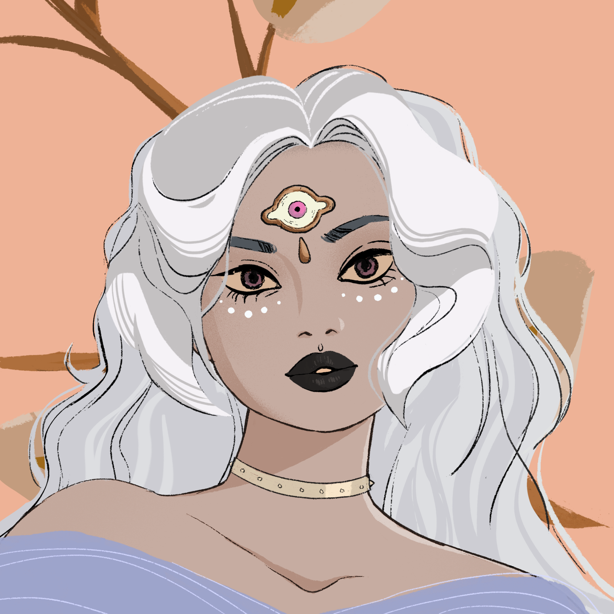 a portrait of Elderberry the lovely