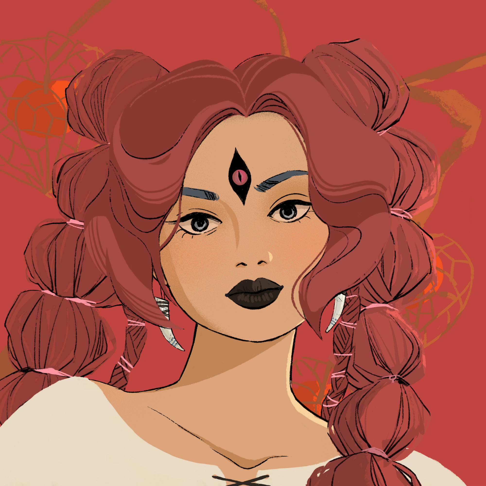 a portrait of Asacha, the splintered matchbox