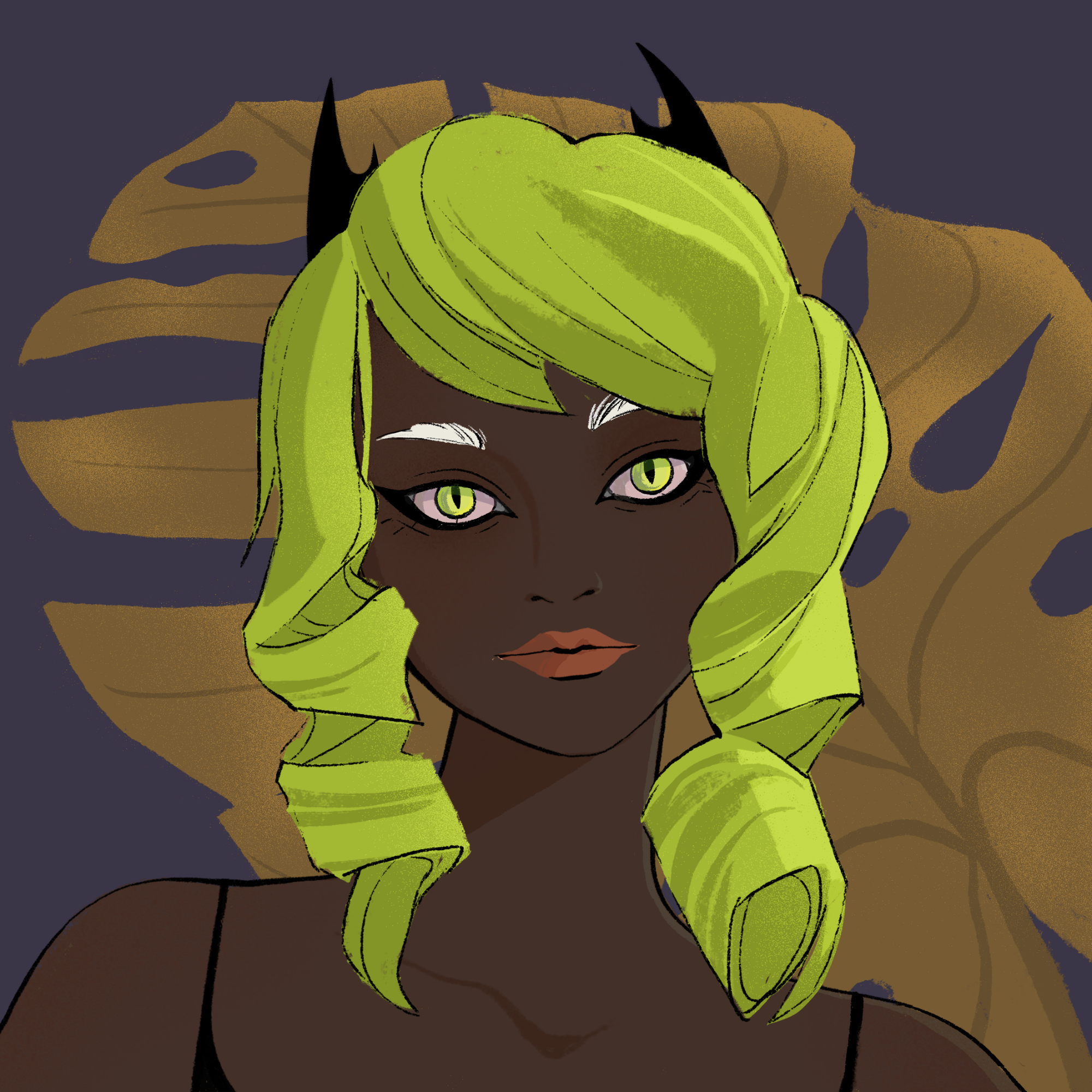 a portrait of Caelum the prim