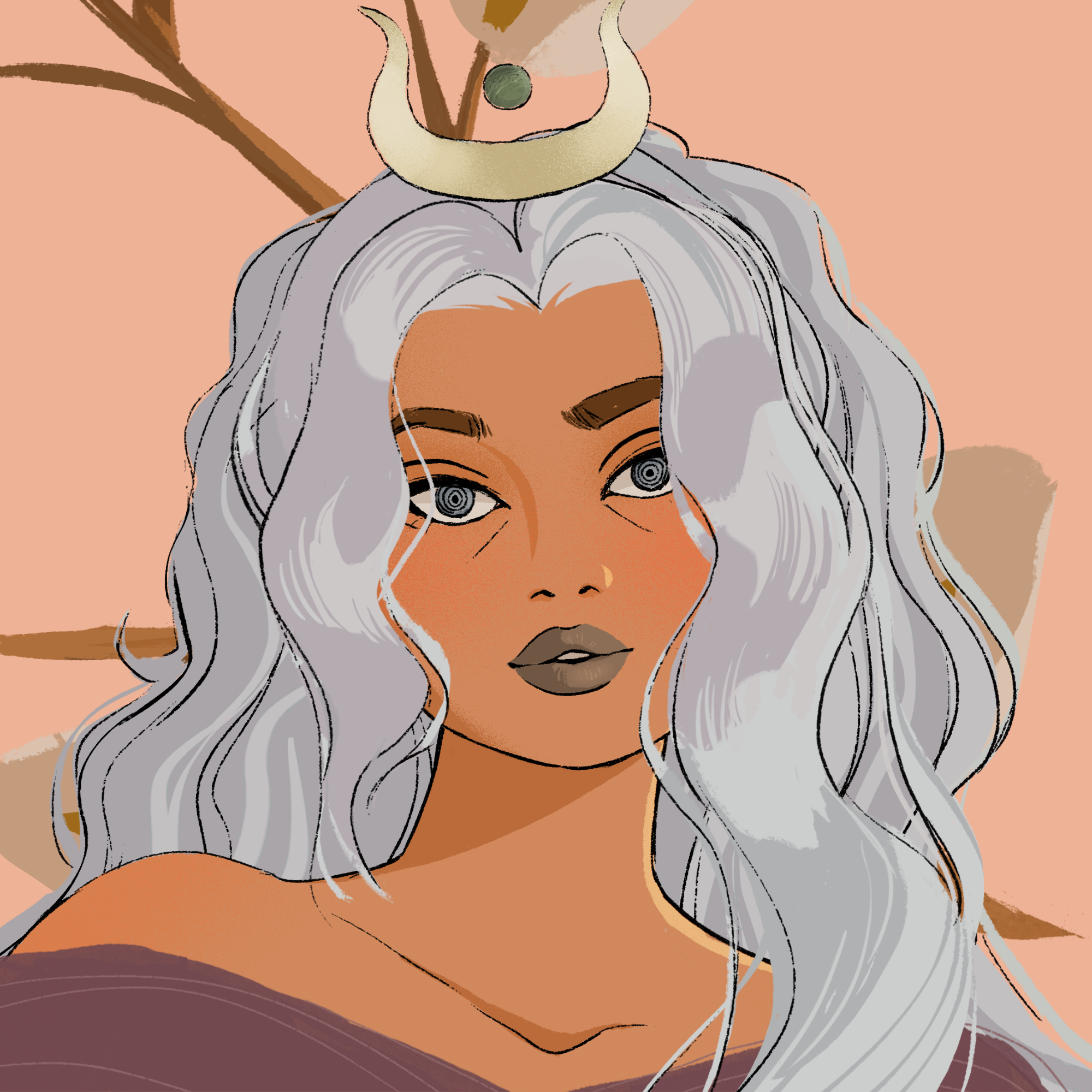 a portrait of Jujube, the far-seeing eclipse