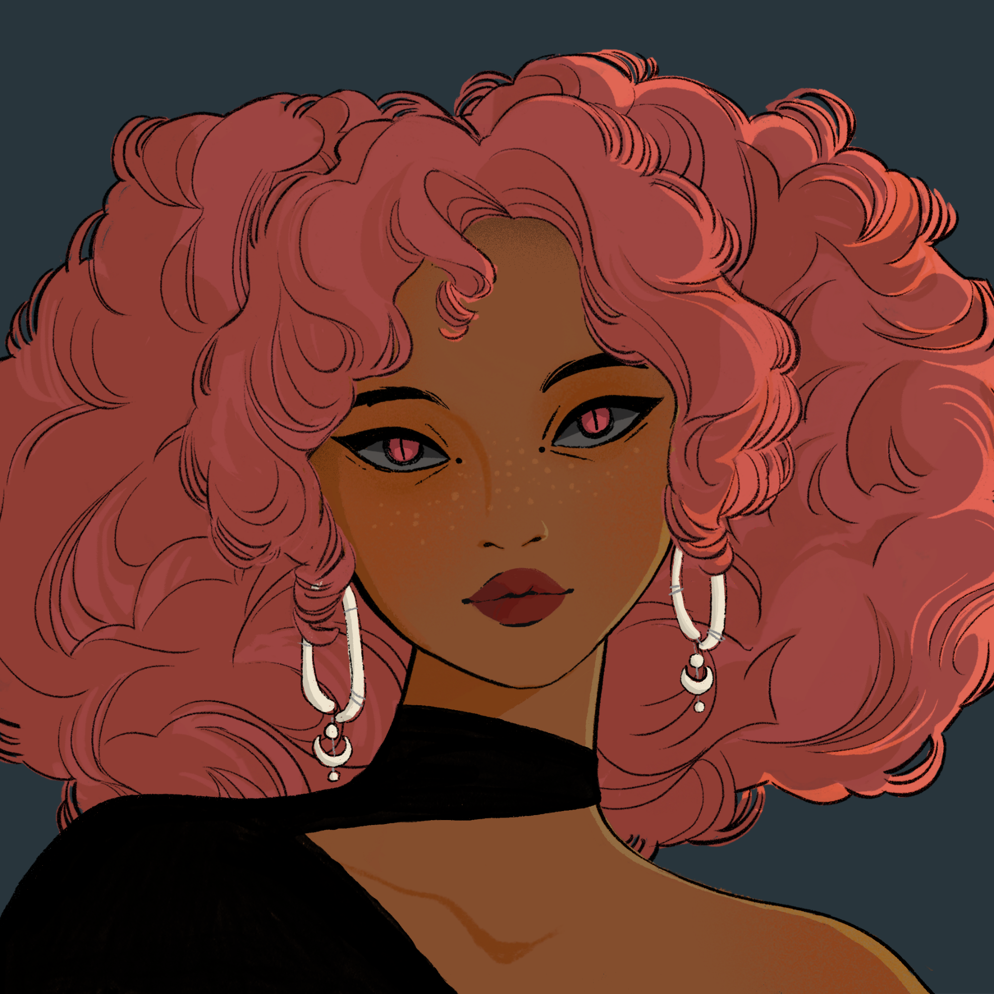 a portrait of Azophloxin, the malevolent graveyard