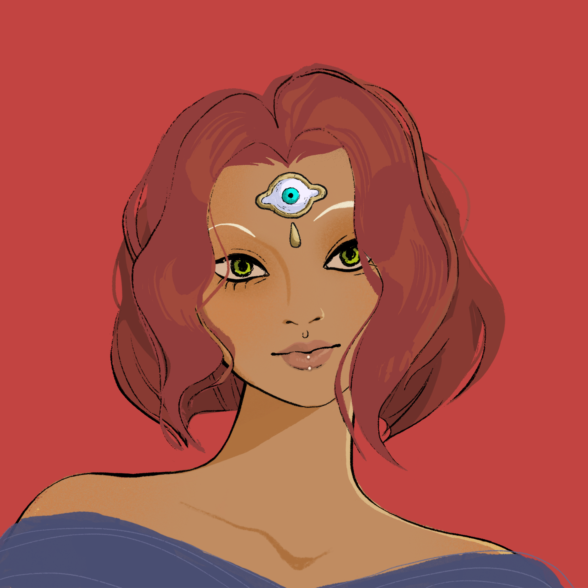 a portrait of Amaryllis, the indistinct reef