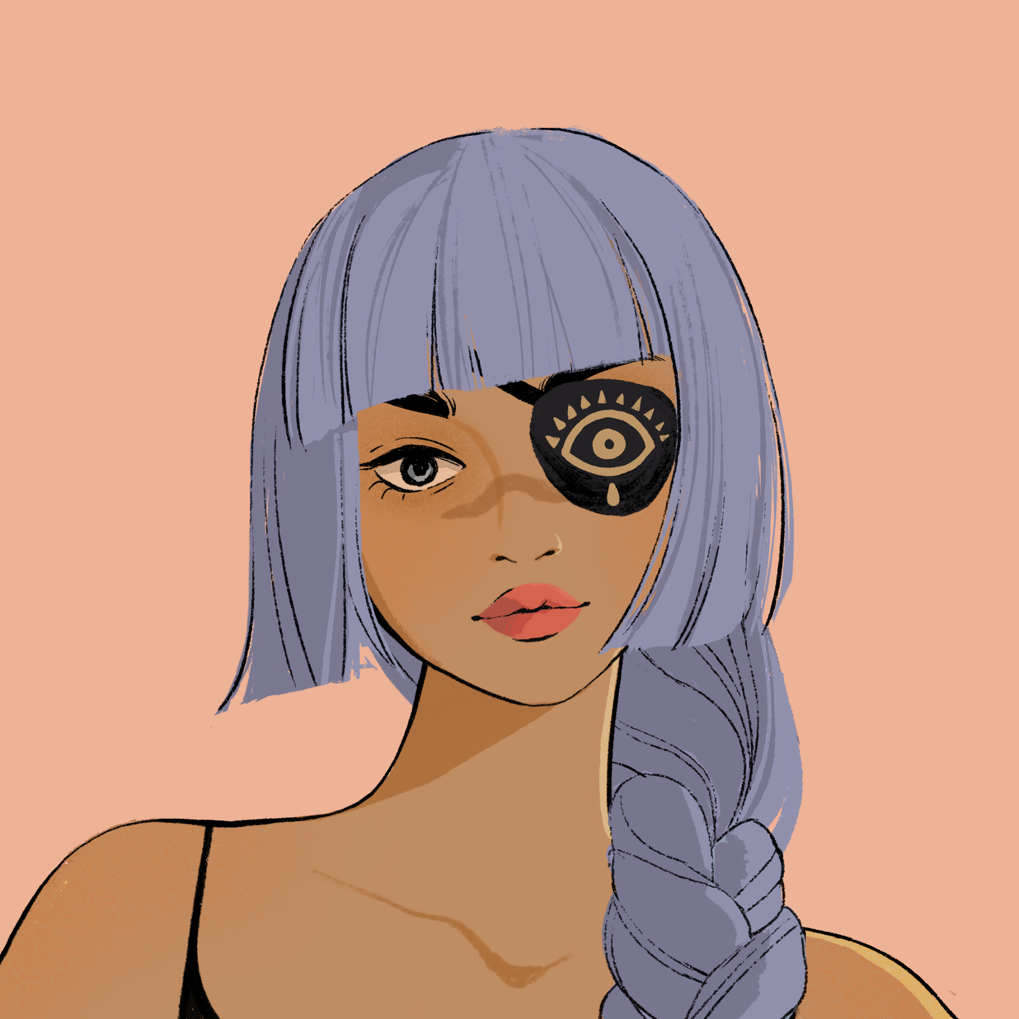 a portrait of Rosa seashell