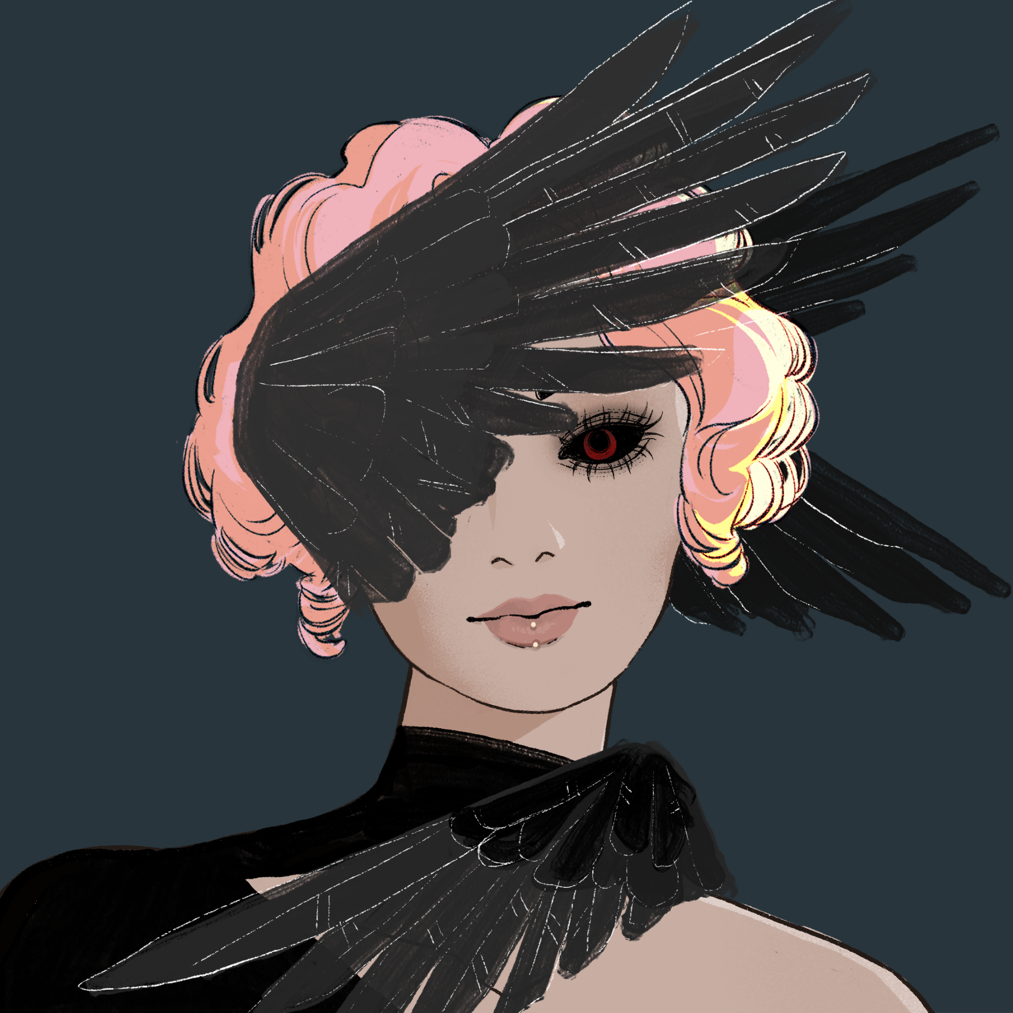 a portrait of Dubnium the dark