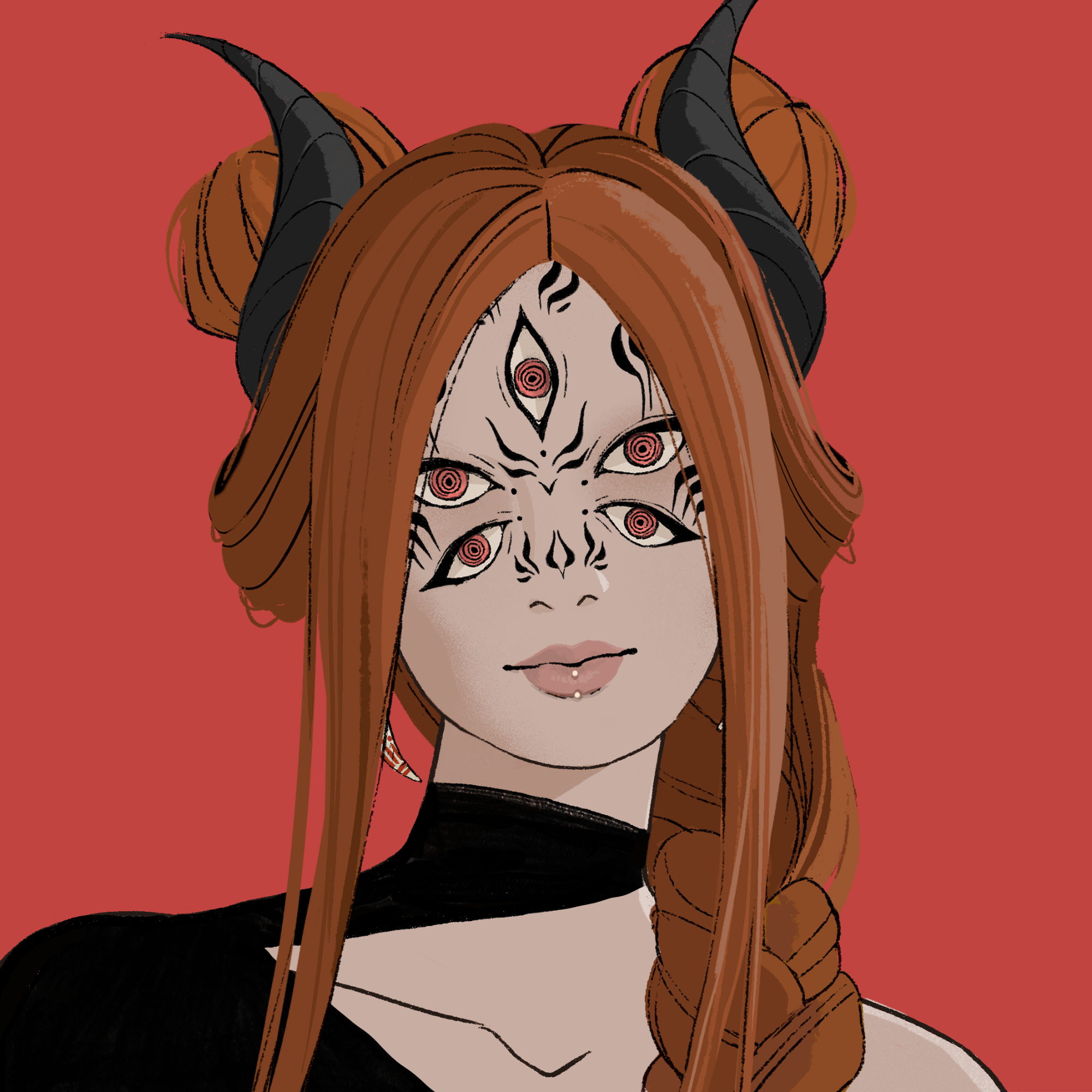 a portrait of Sinkhole the scarlet