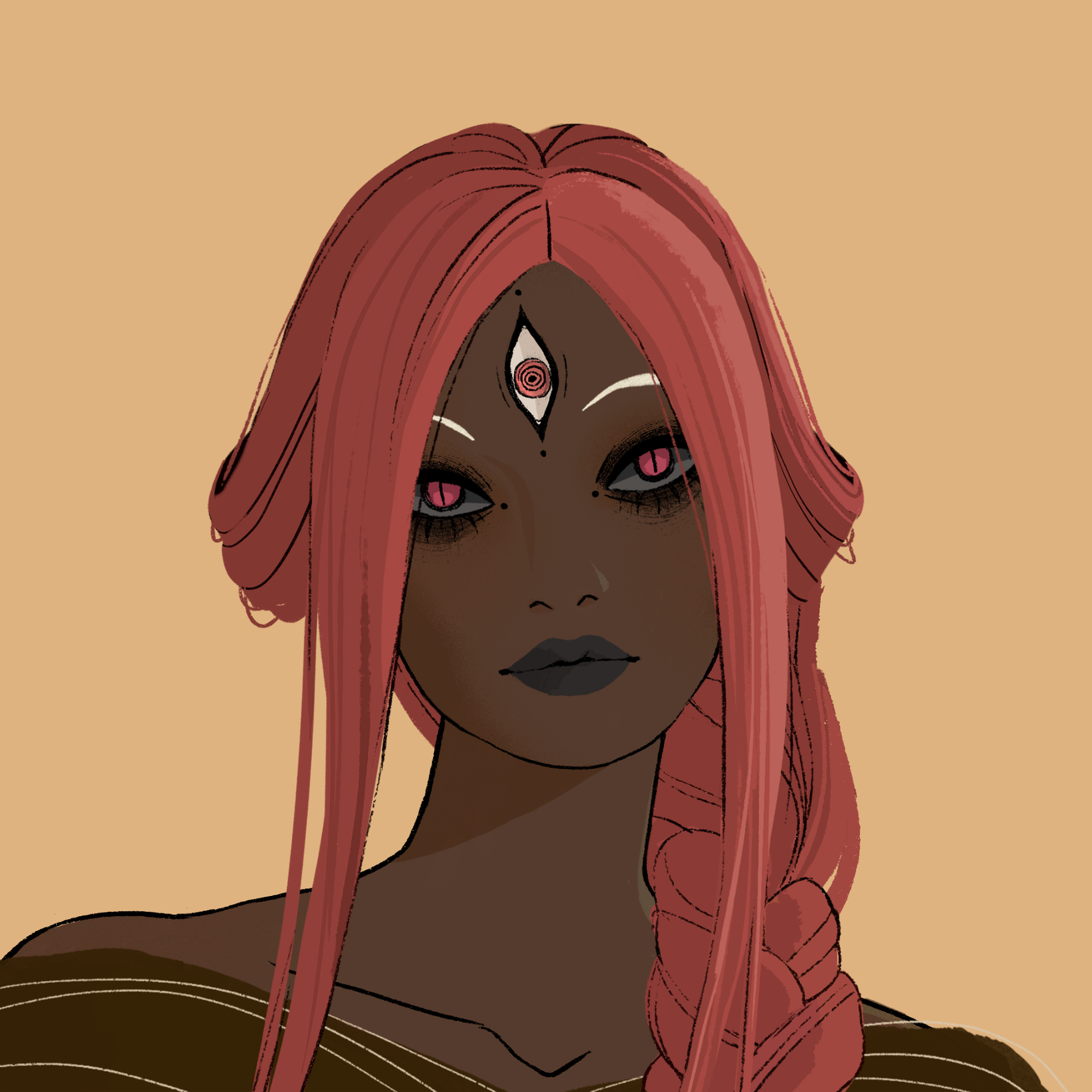 a portrait of Iraya, the mischievous brawl