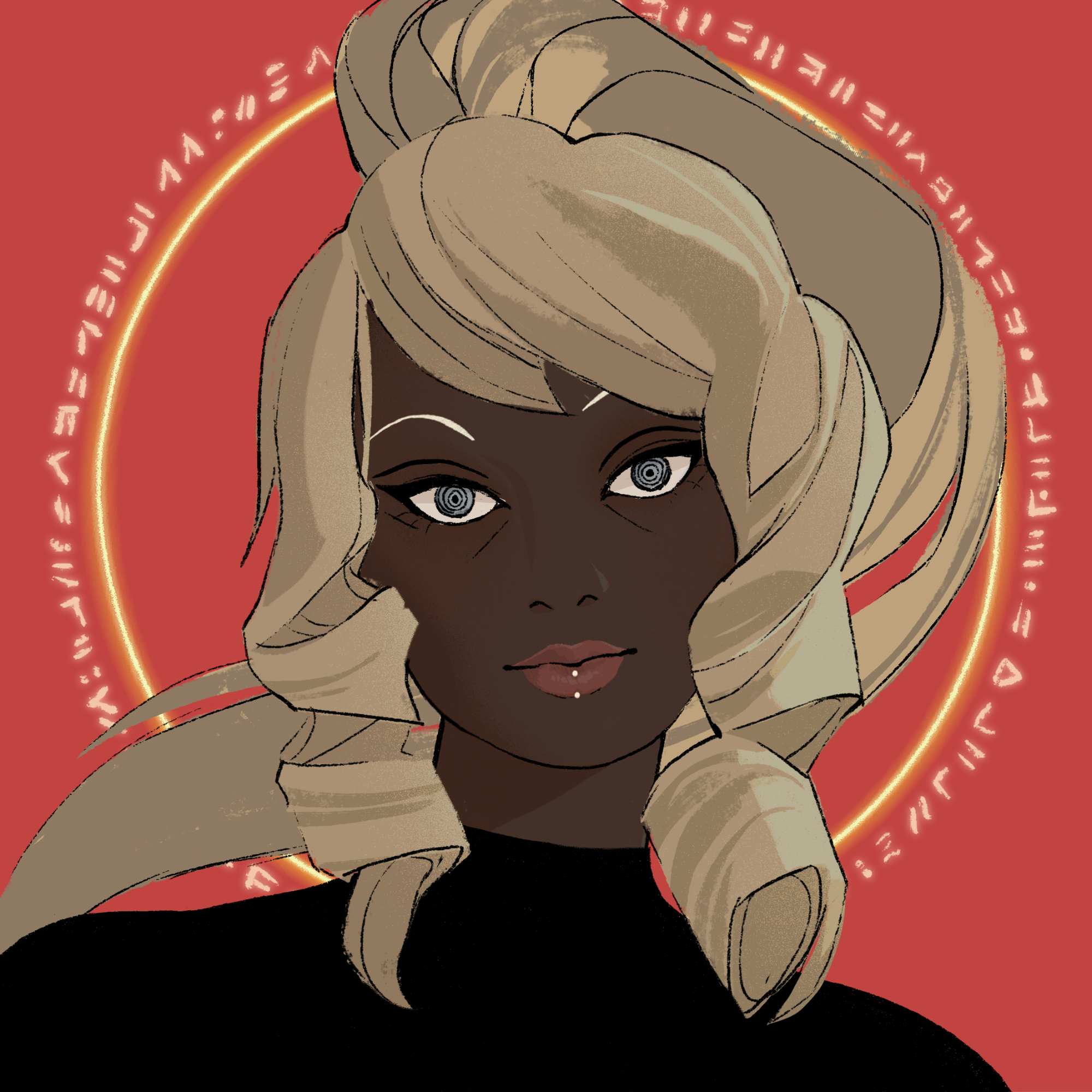 a portrait of Serpens the rumpled