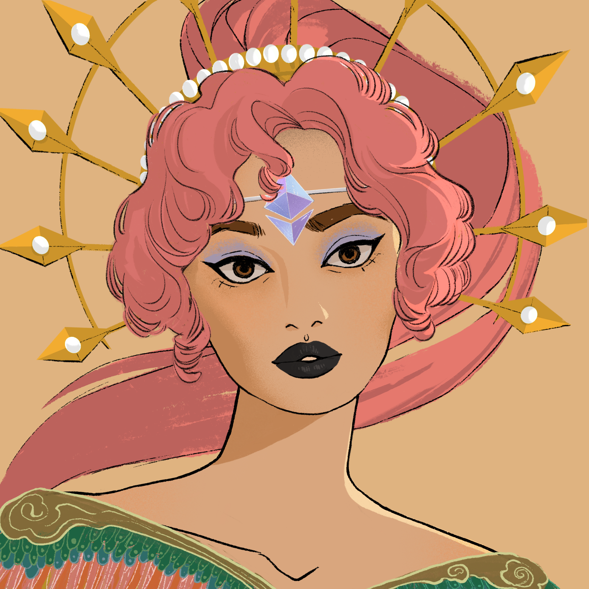 a portrait of Patchouli viola