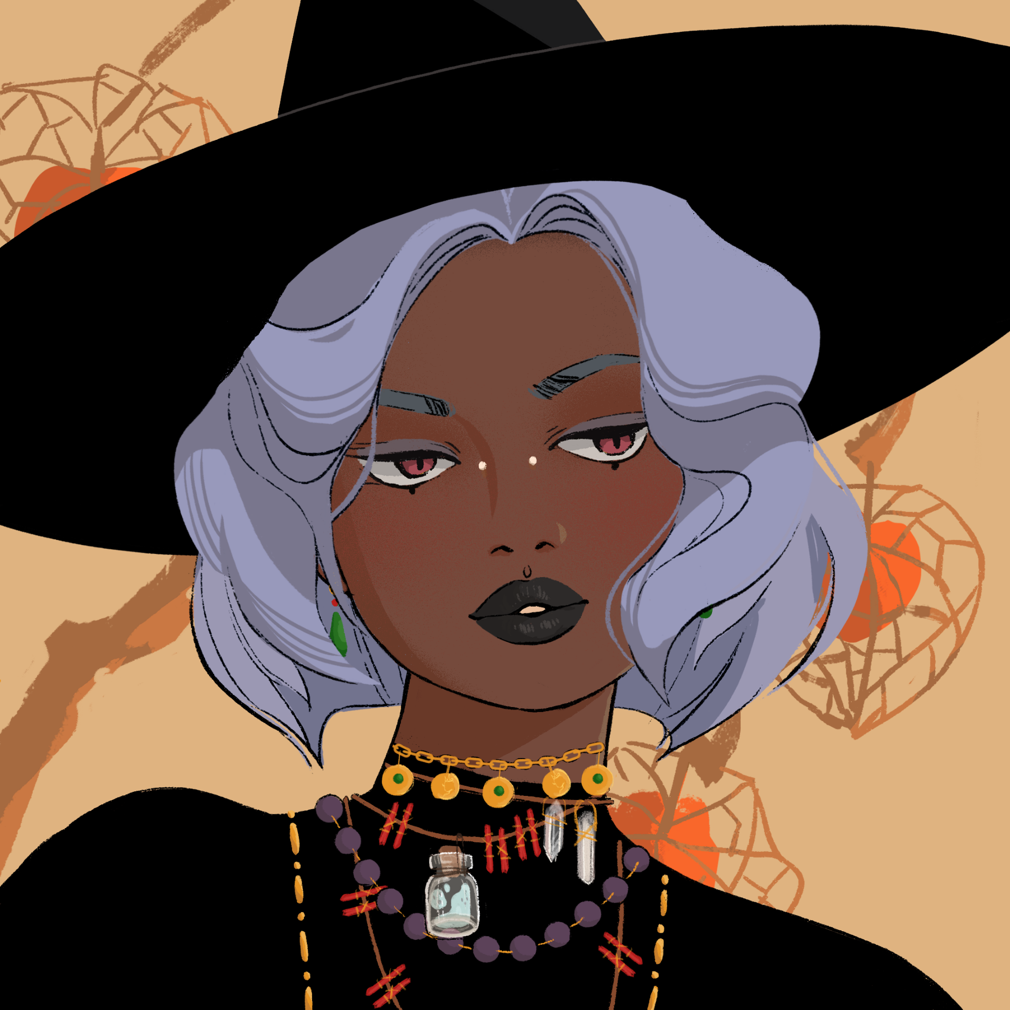 a portrait of Mojanda, the scorched burn