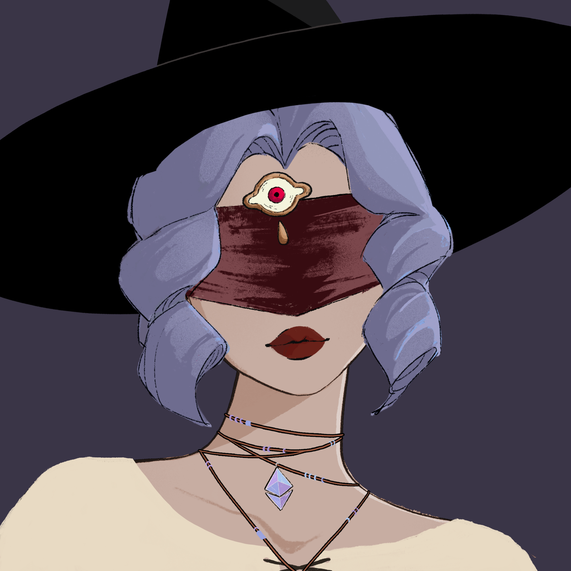 a portrait of Peach of the void