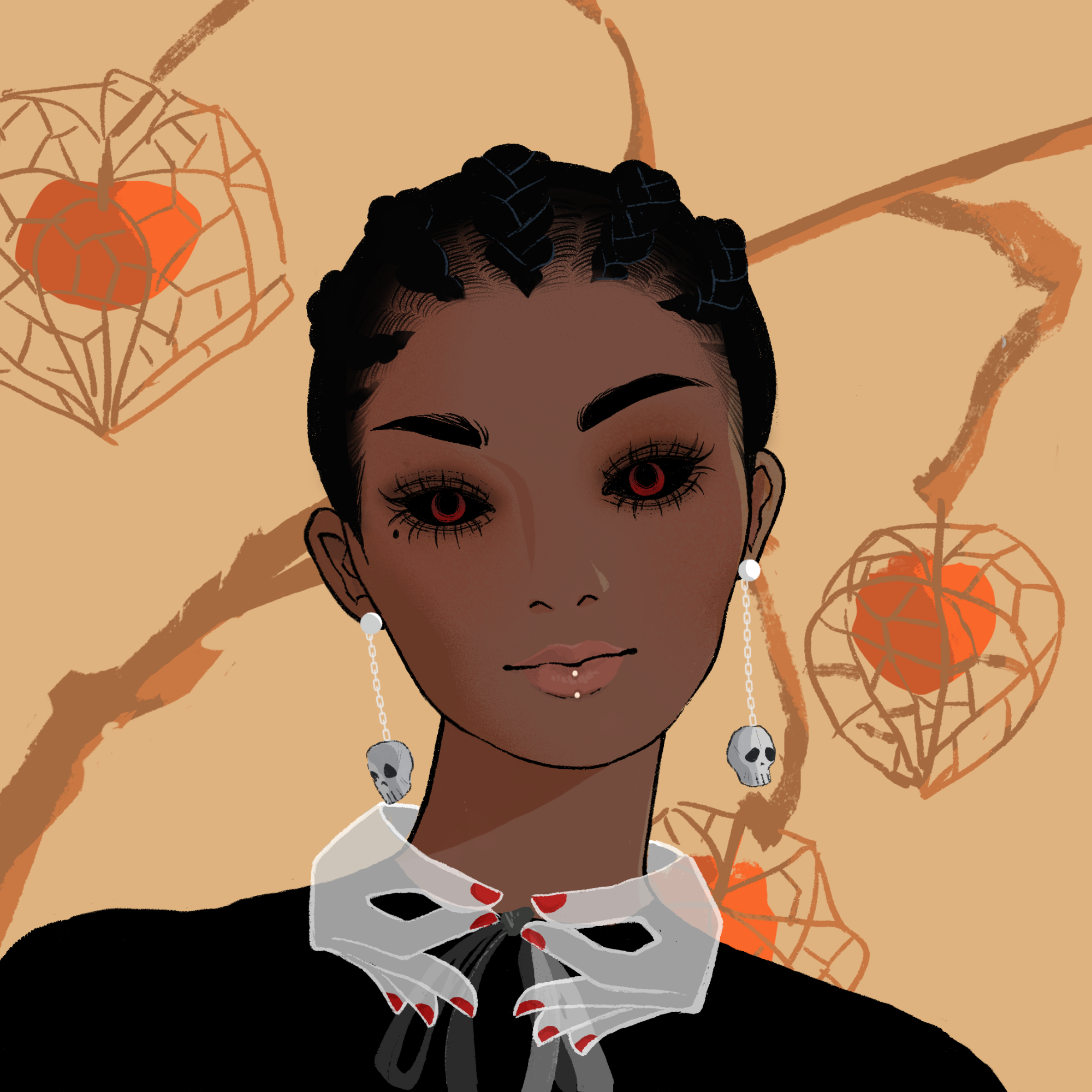 a portrait of Catalpa hourglass