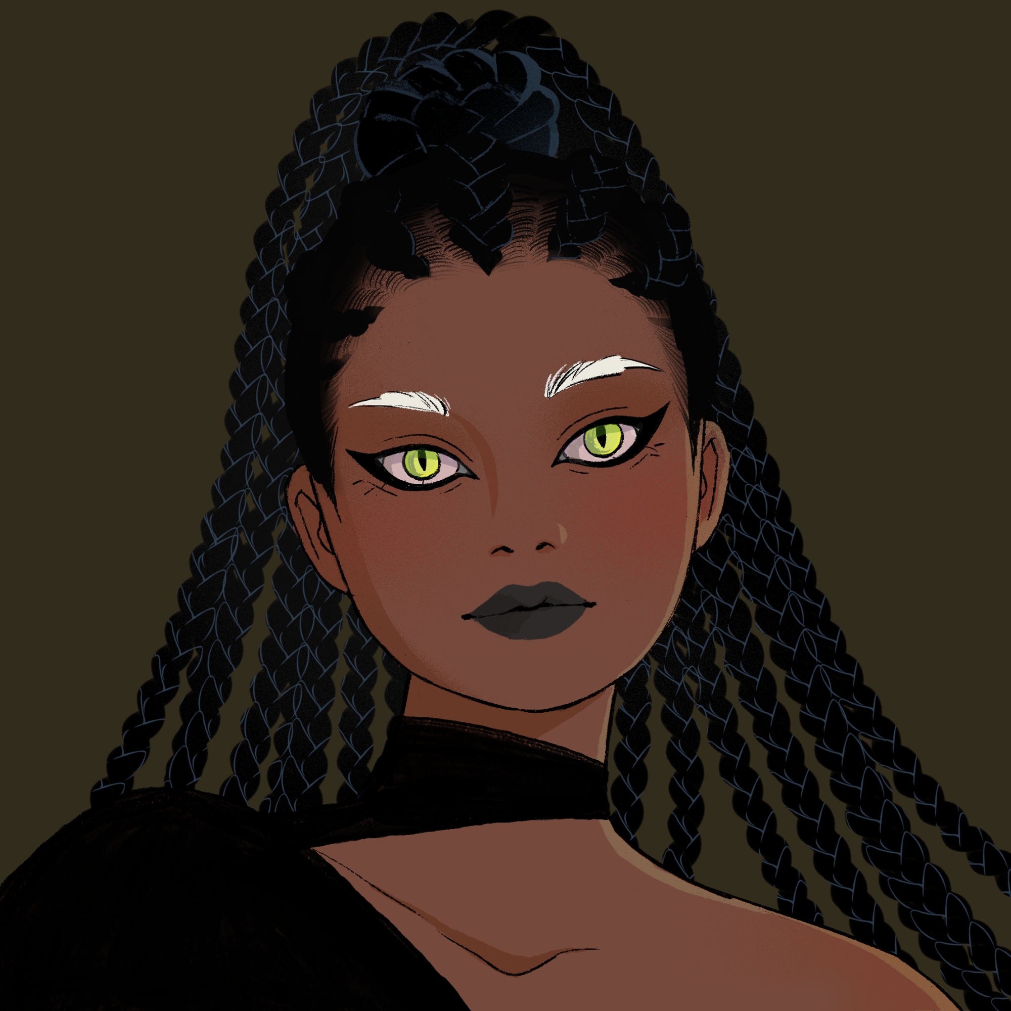a portrait of Sapele, the cruel hereafter