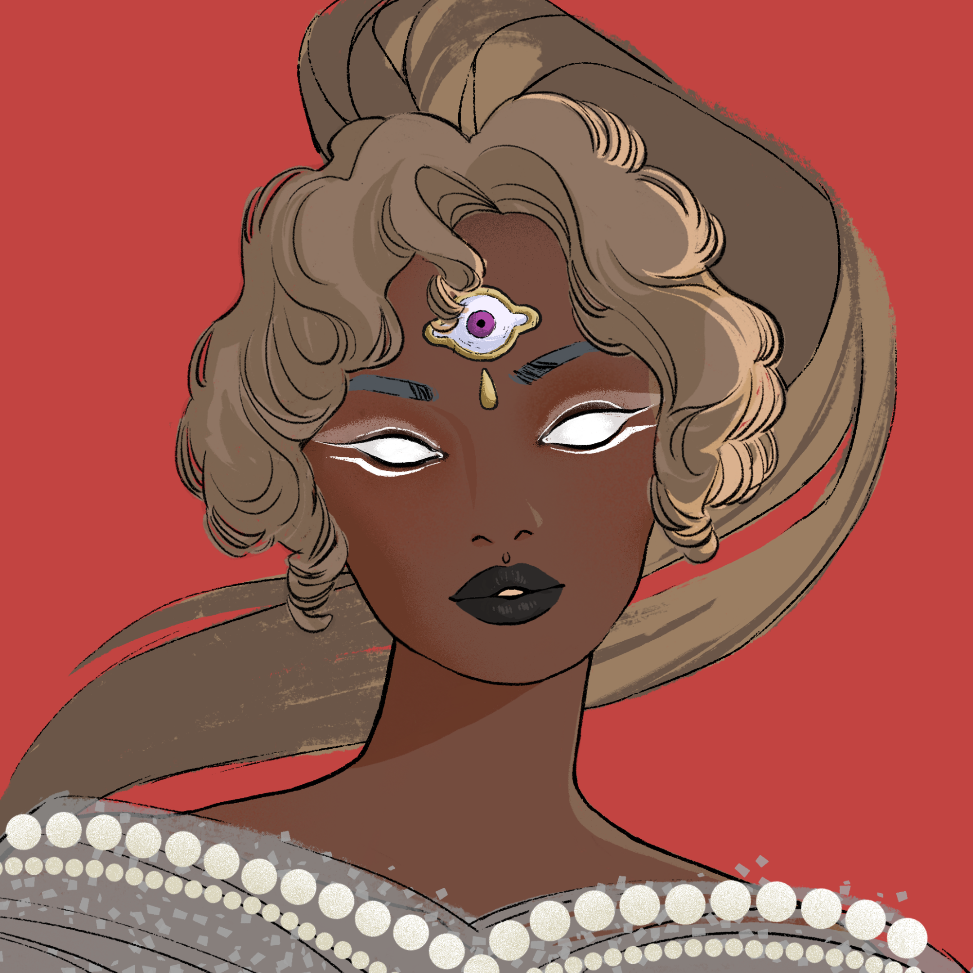 a portrait of Pitanga the sparkling